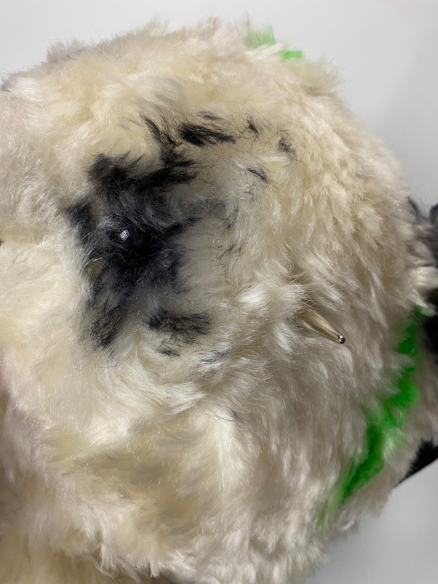 Vetements AW19 runway anarchy punk panda bear mohair backpack SZ:OS