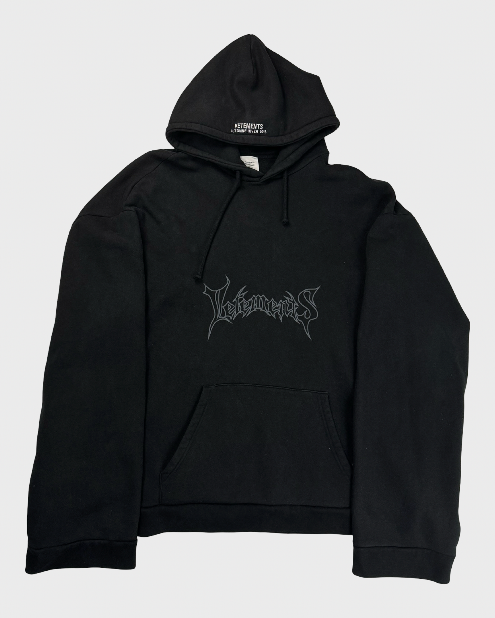 Vetements AW15 OG METAL HOODIE SZ:L – Bankofgrails
