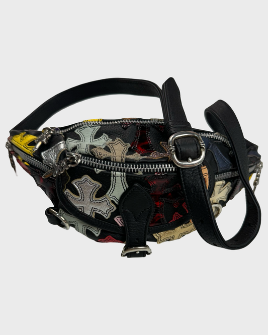 Chrome Hearts Multicolor Special Cross Patch patched Snat bag SZ:OS