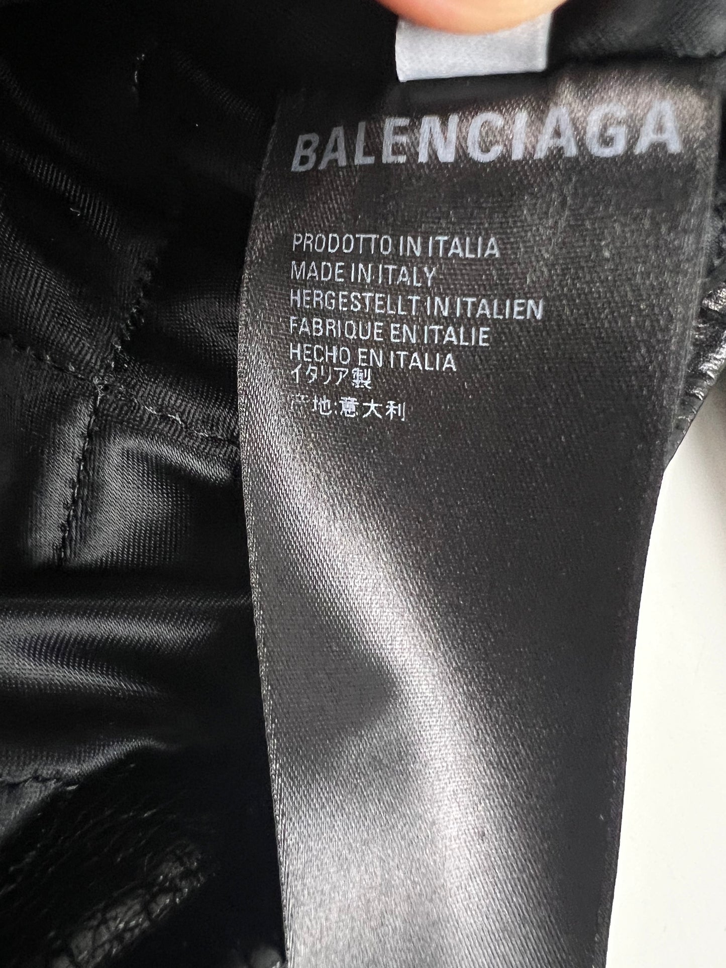 Balenciaga Buffalo Leather Jacket SZ:46