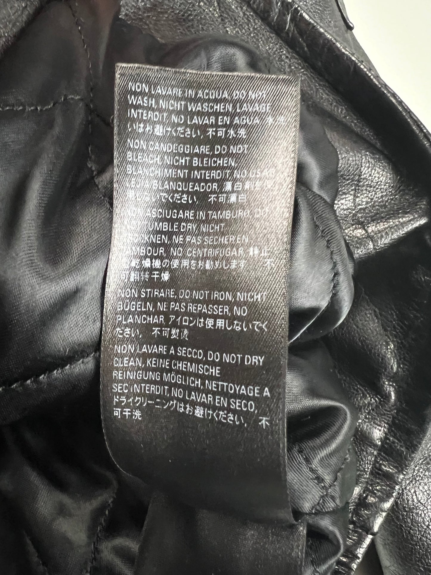 Balenciaga Buffalo Leather Jacket SZ:46