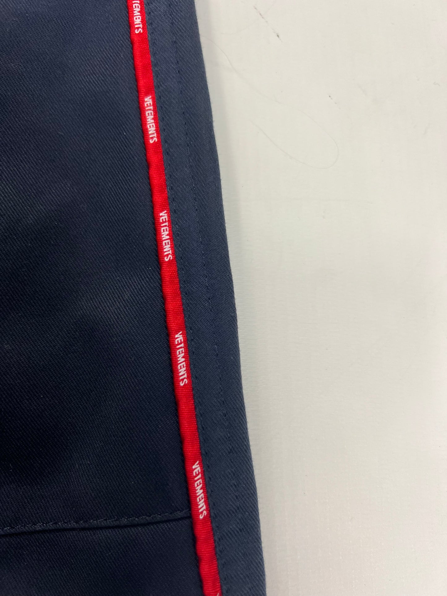 Vetements SS20 POLICE RUNWAY Pants Blue SZ:S