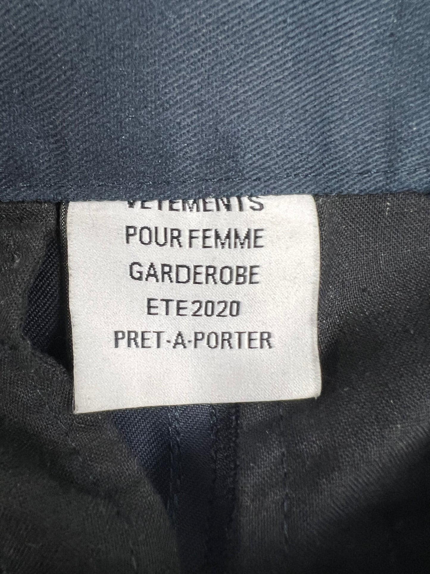 Vetements SS20 POLICE RUNWAY Pants Blue SZ:S