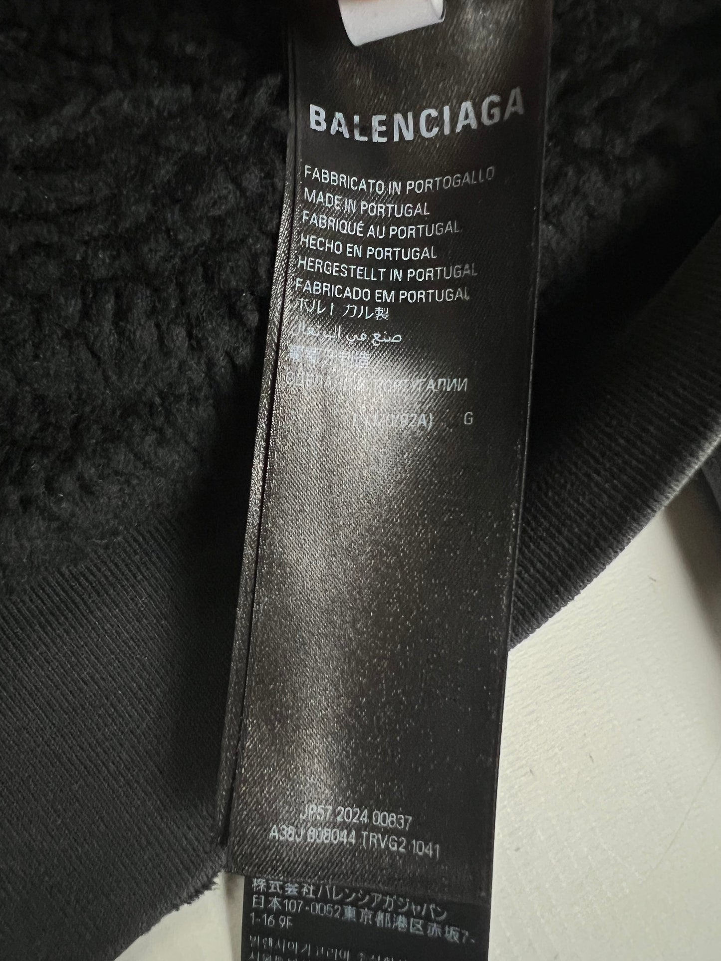 Balenciaga Zip-up Hoodie black SZ:L