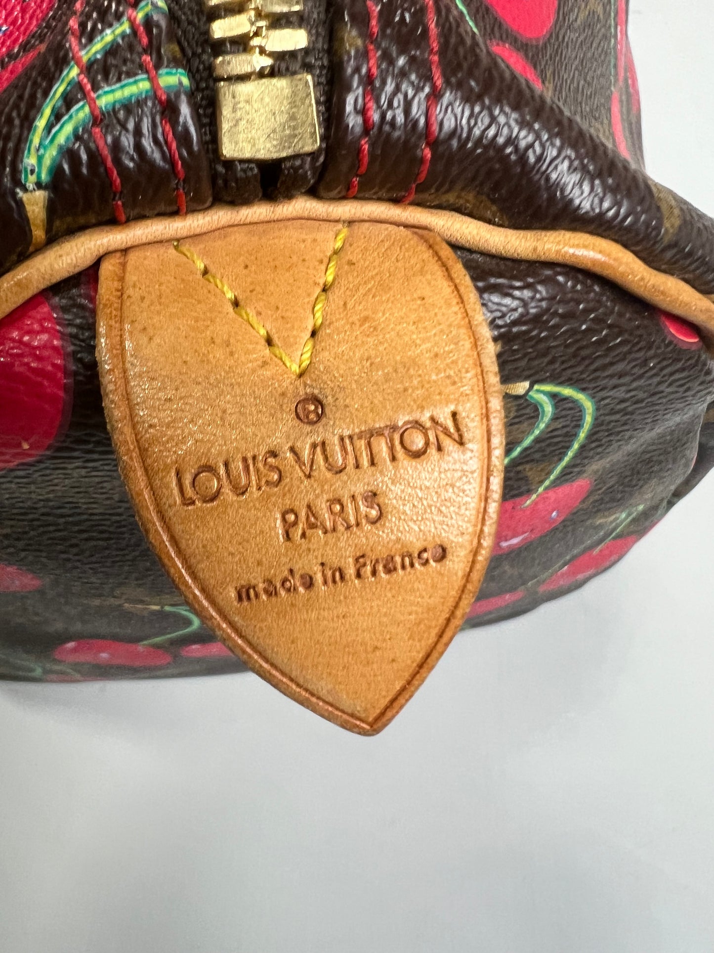 Louis Vuitton murakami KEEPALL 45 Bag Cherry SZ:OS