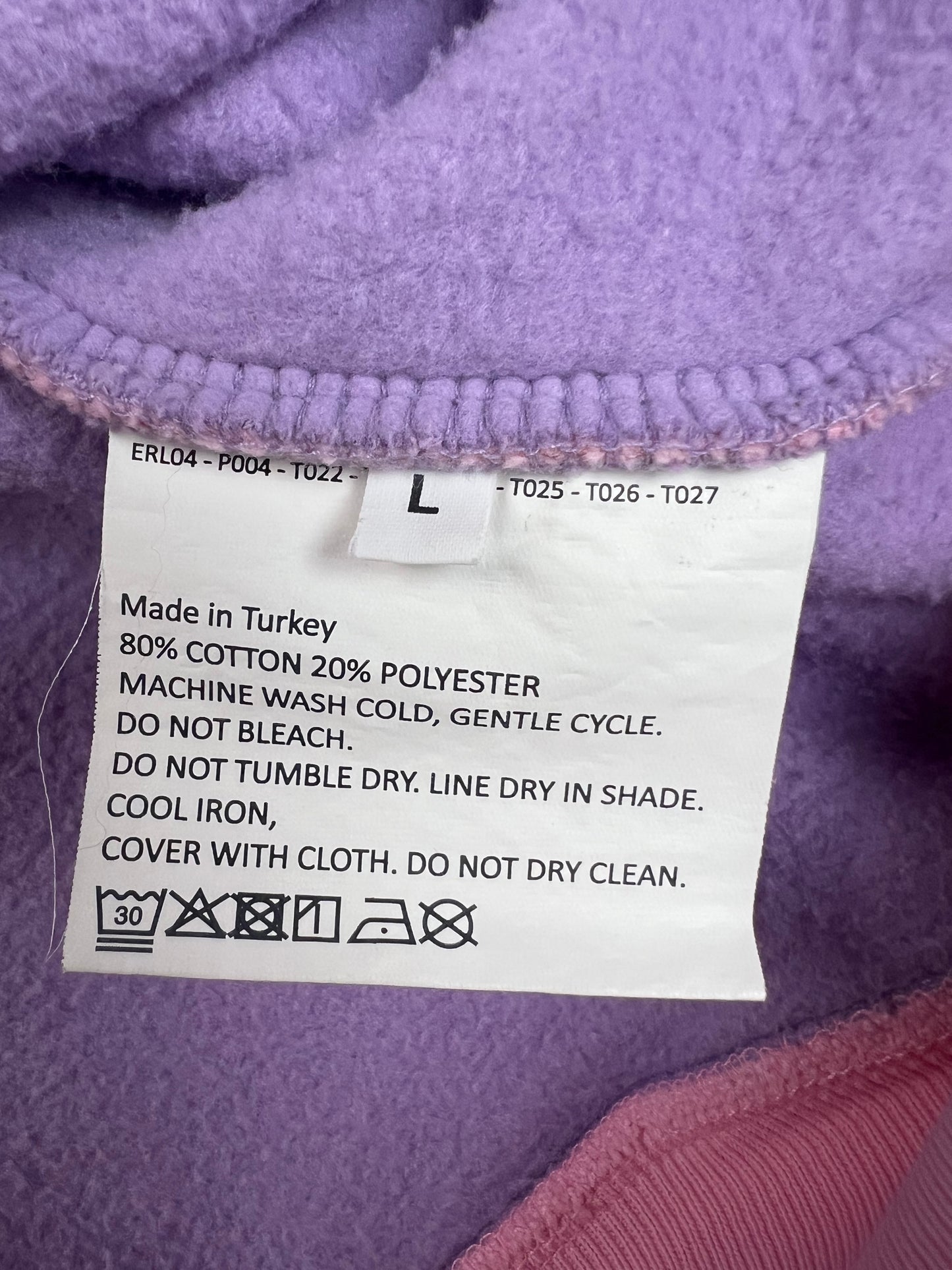 ERL Purple/ Pink Hoodie SZ:L