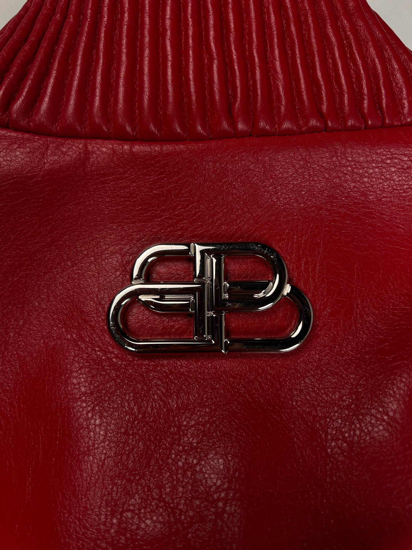 Balenciaga SS19 Runway Red AKIRA Leather Jacket SZ:32