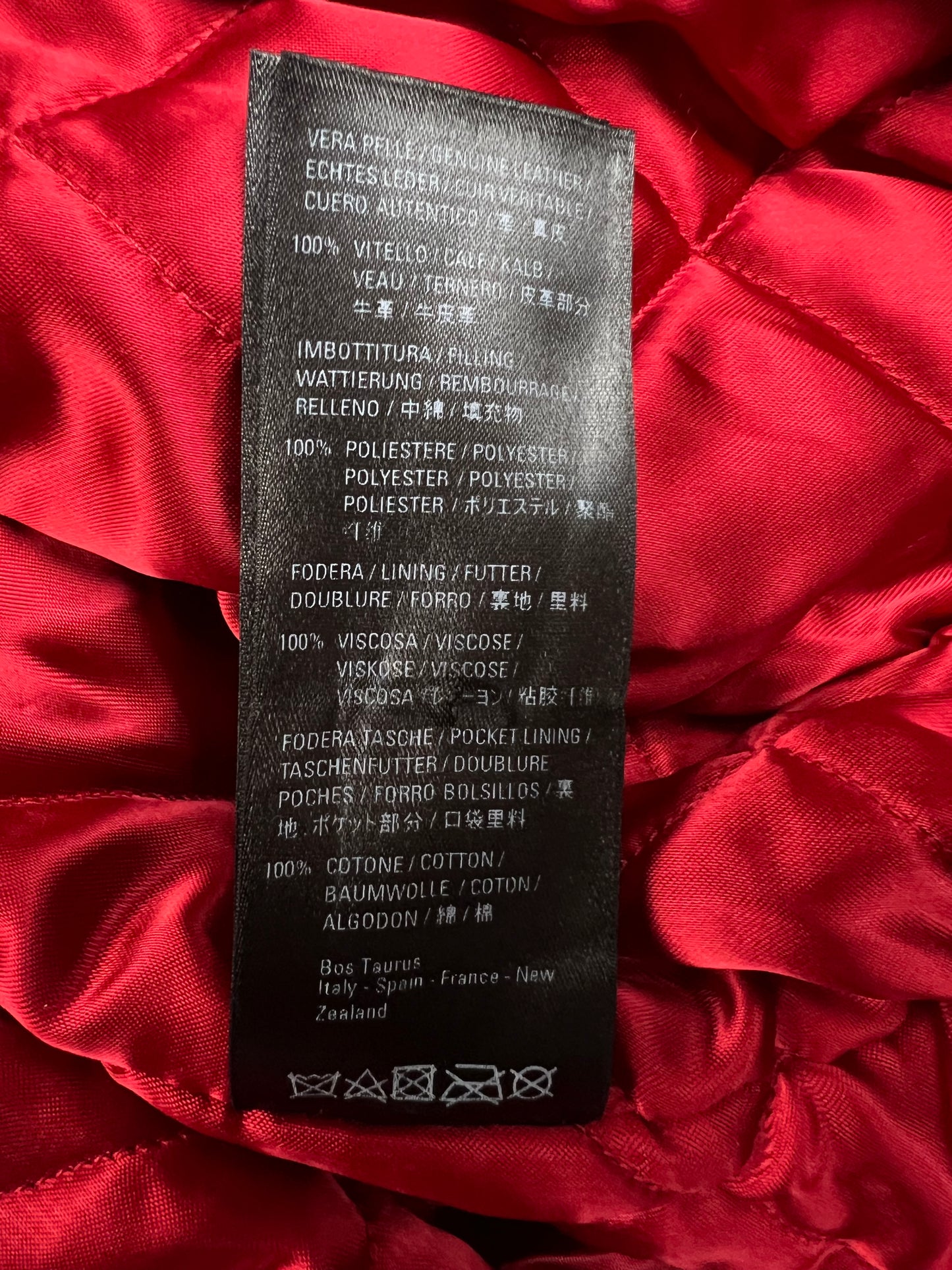 Balenciaga SS19 Runway Red AKIRA Leather Jacket SZ:32