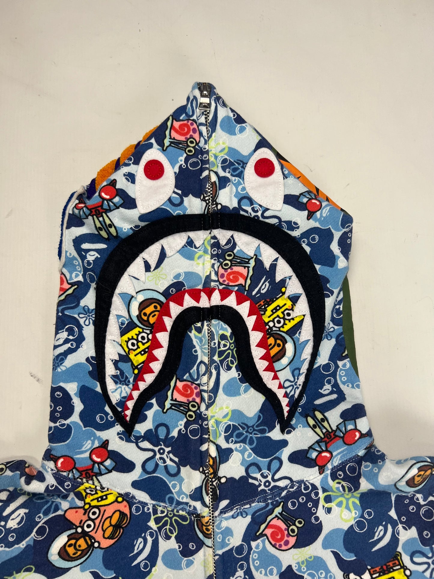 A Bathing Ape x Spongebob Zip-up Hoodie SZ:M