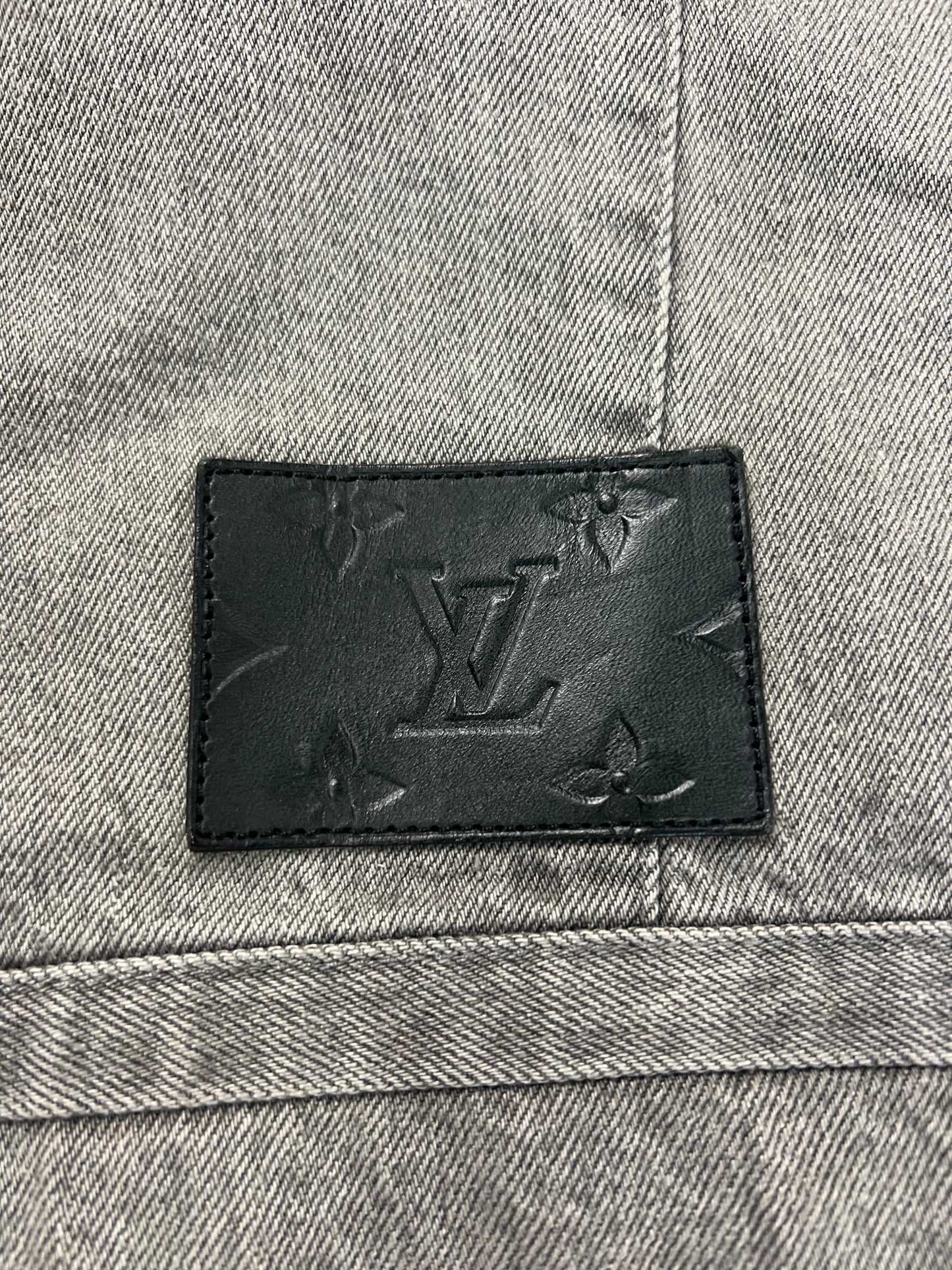 Louis Vuitton AW19 denim Jeans grey Jacket SZ:50