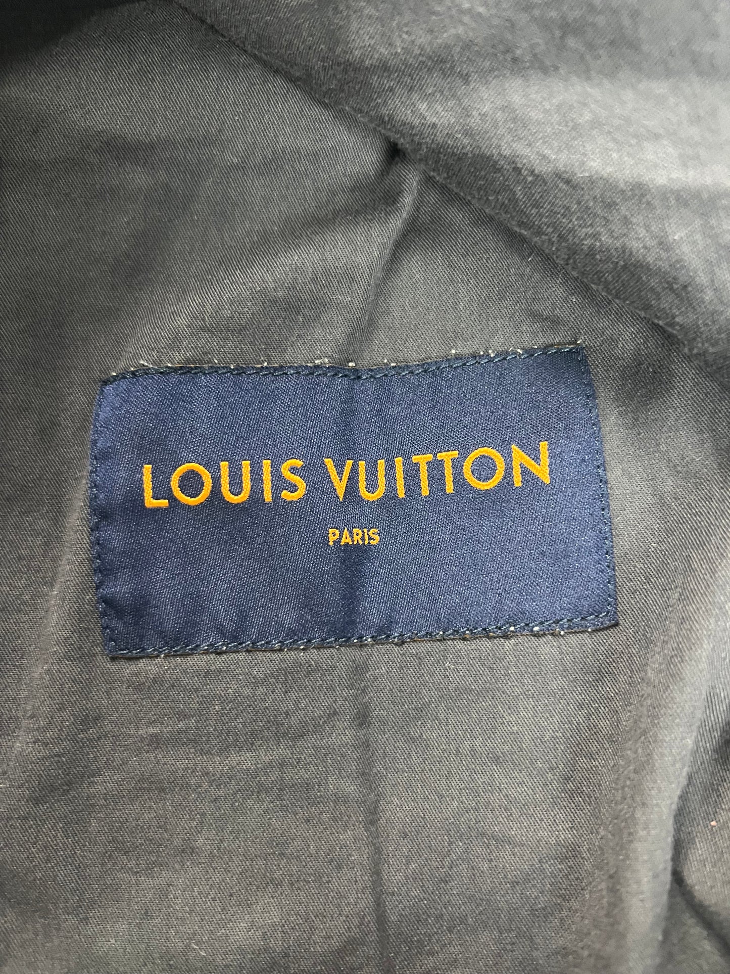 Louis Vuitton AW19 denim Jeans grey Jacket SZ:50