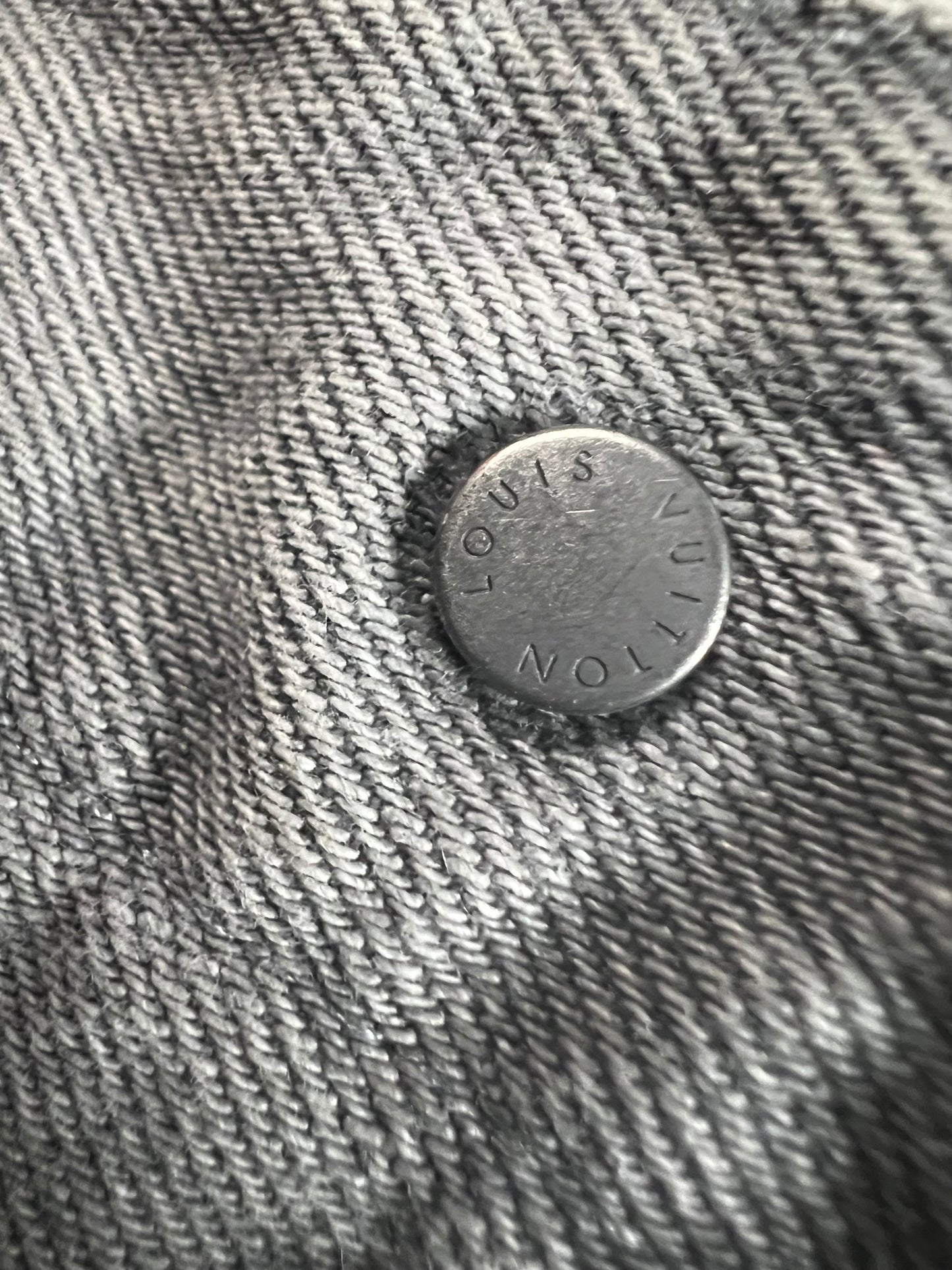 Louis Vuitton AW19 denim Jeans grey Jacket SZ:50