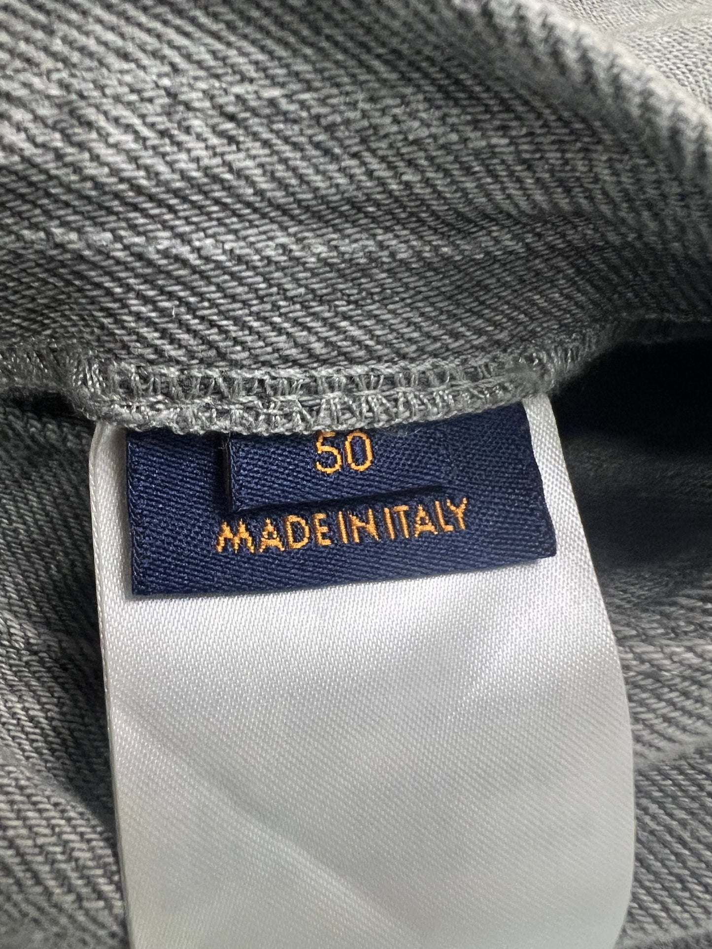 Louis Vuitton AW19 denim Jeans grey Jacket SZ:50