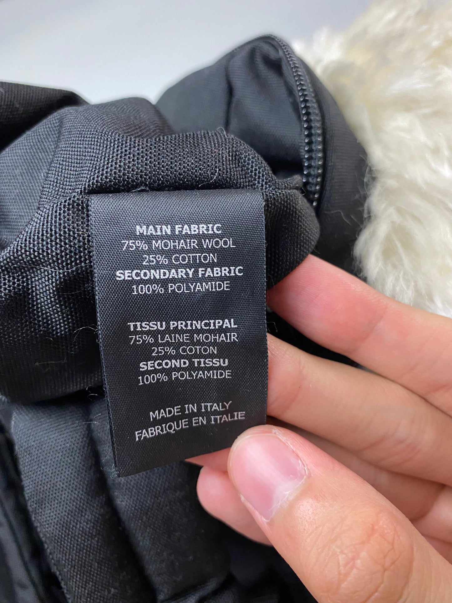 Vetements AW19 runway anarchy punk panda bear mohair backpack SZ:OS