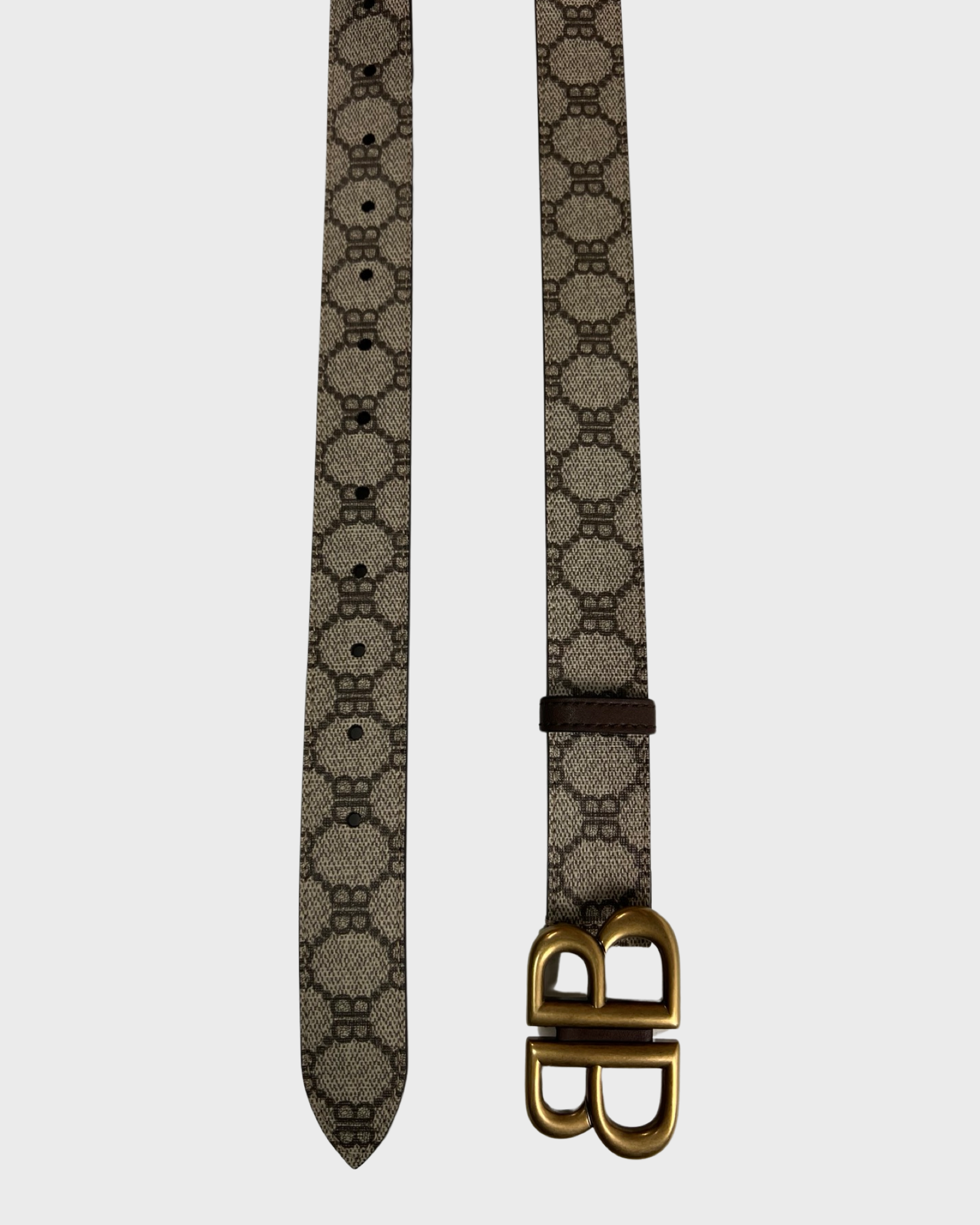 BALENCIAGA×GUCCI BBベルト コラボ Gucci x Balenciaga The Hacker Project BB Belt Beige in