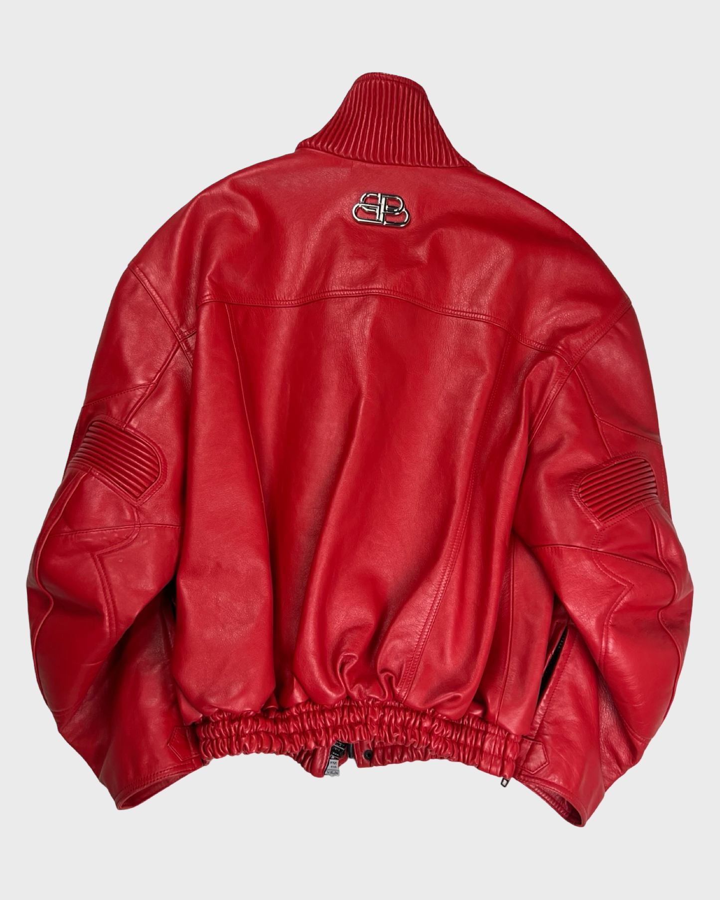 Balenciaga SS19 Runway Red AKIRA Leather Jacket SZ:32