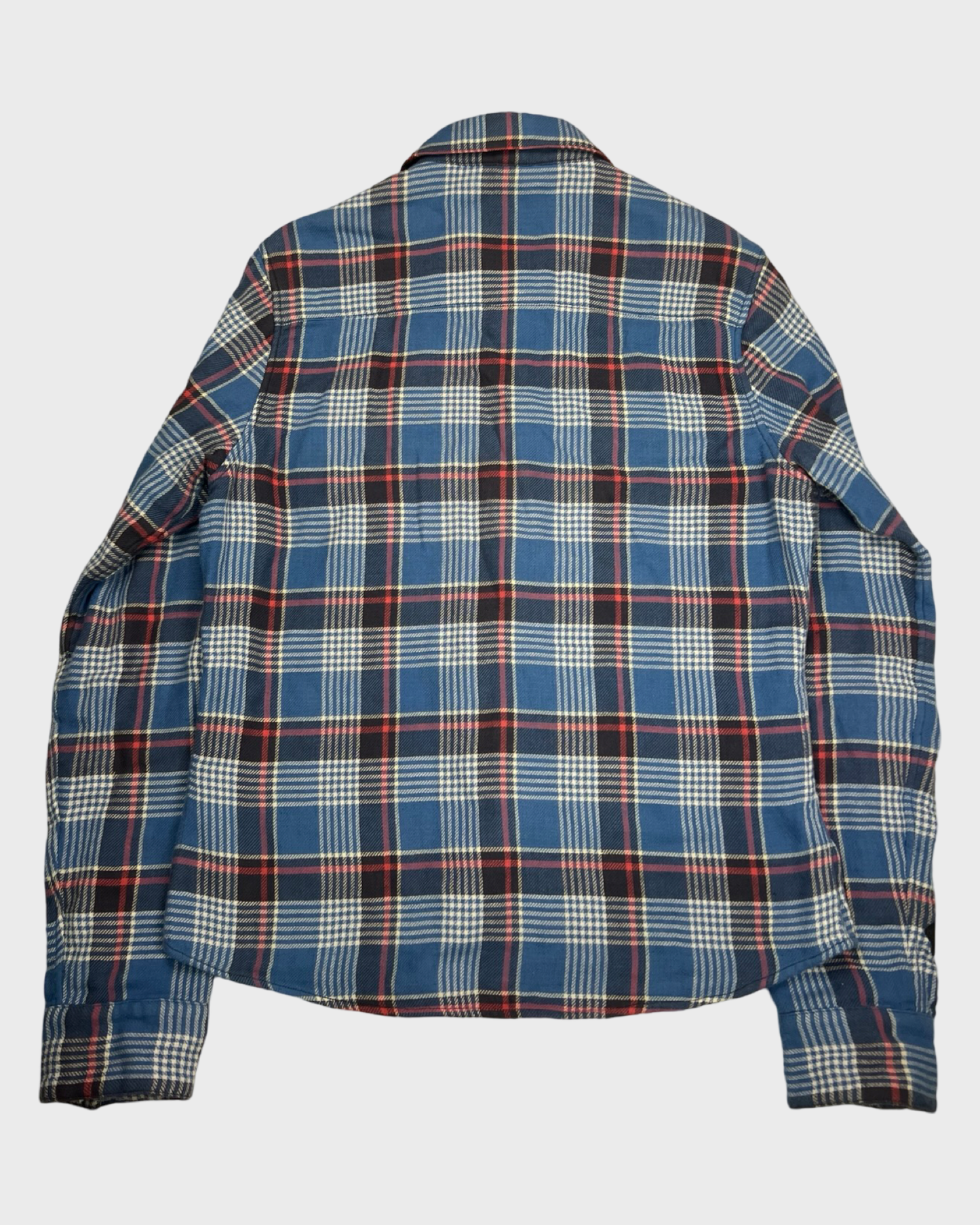 Chrome Hearts double layered checkered flannel Button Up Shirt SZ:M