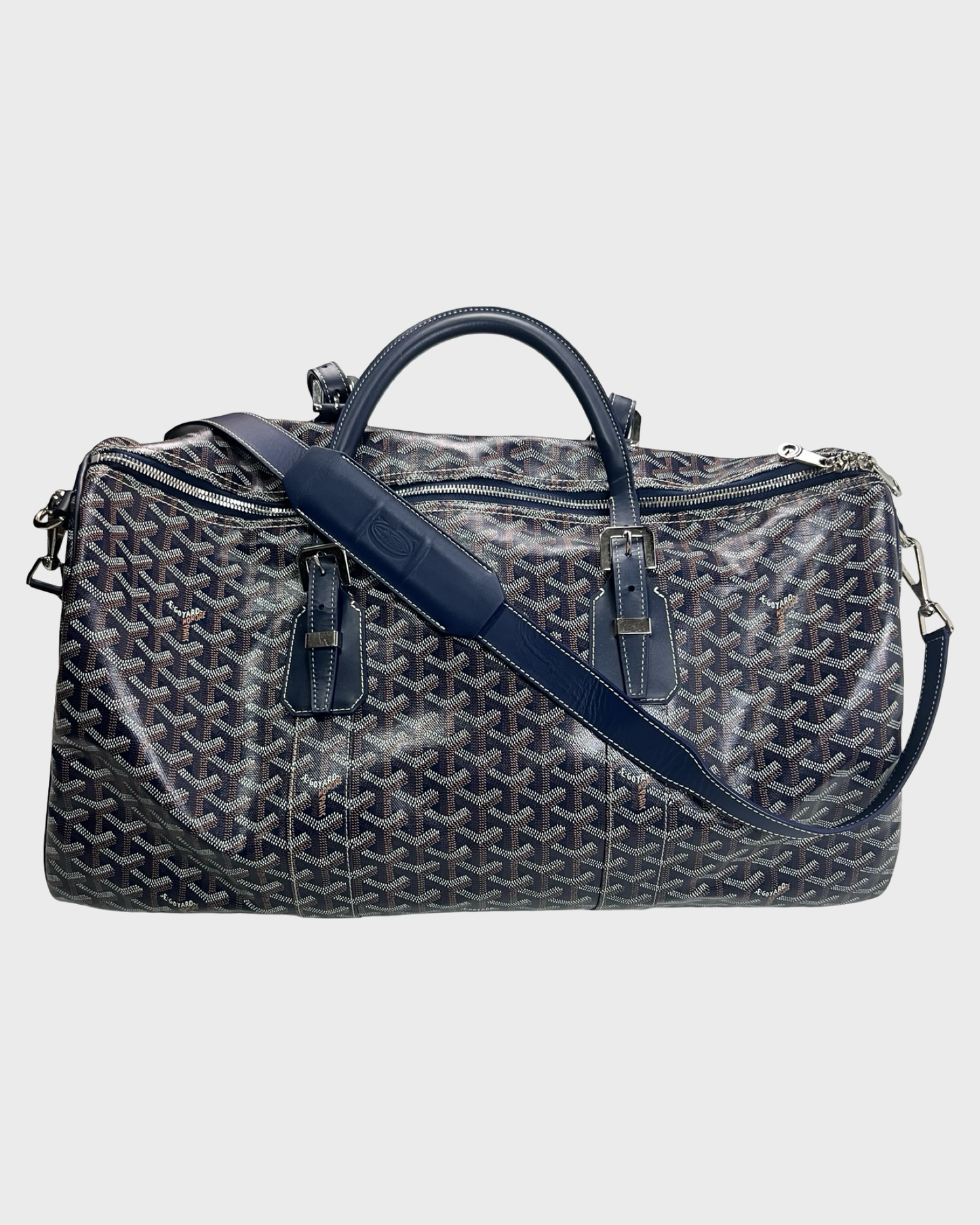 Goyard BOSTON 50 Travel Bag navy Blue SZ:OS