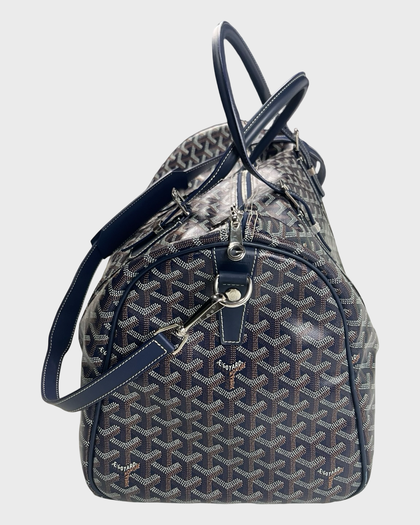 Goyard BOSTON 50 Travel Bag navy Blue SZ:OS