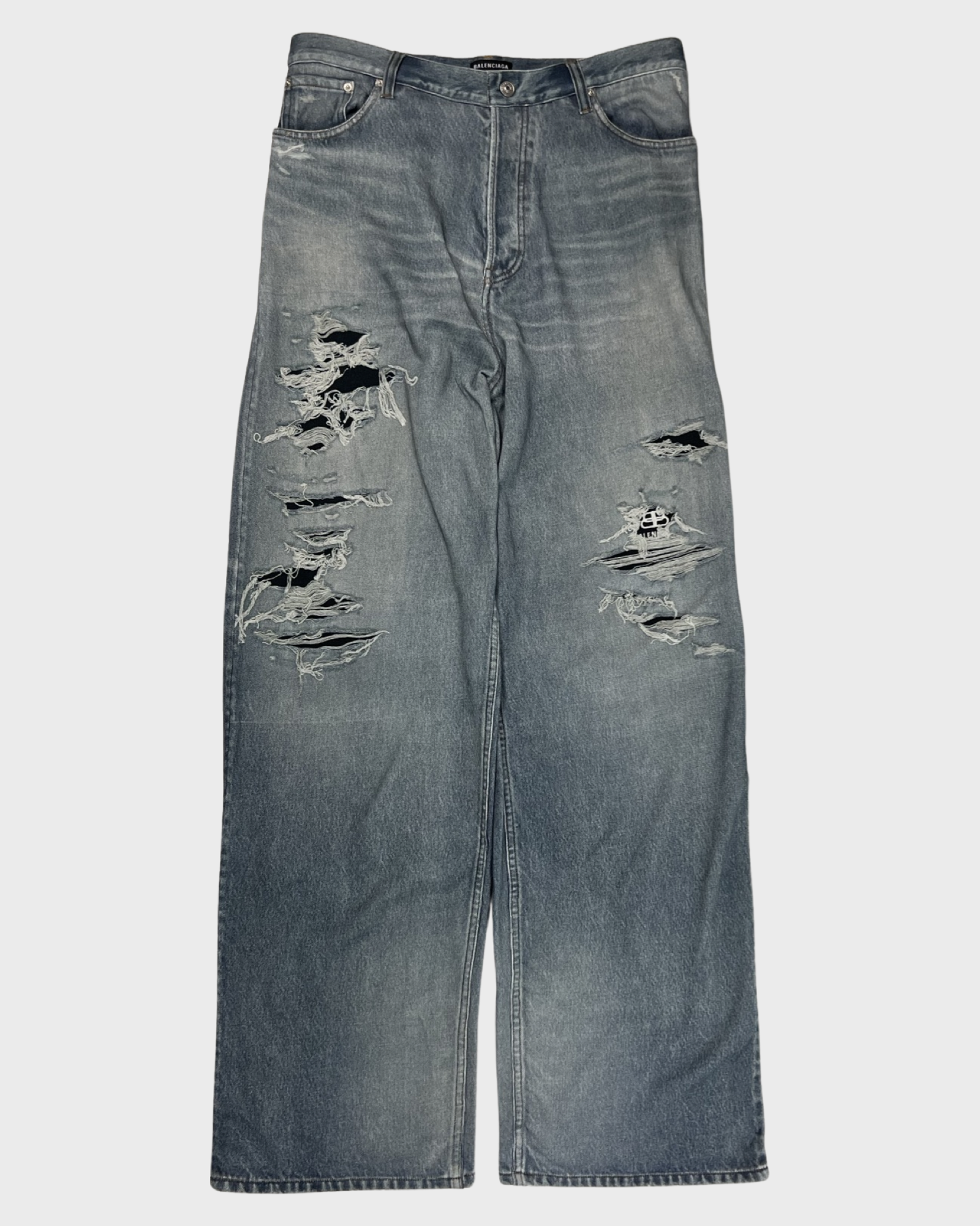 Balenciaga trompe l'oeil ripped jeans sweatpants Jogger SZ:S – Bankofgrails