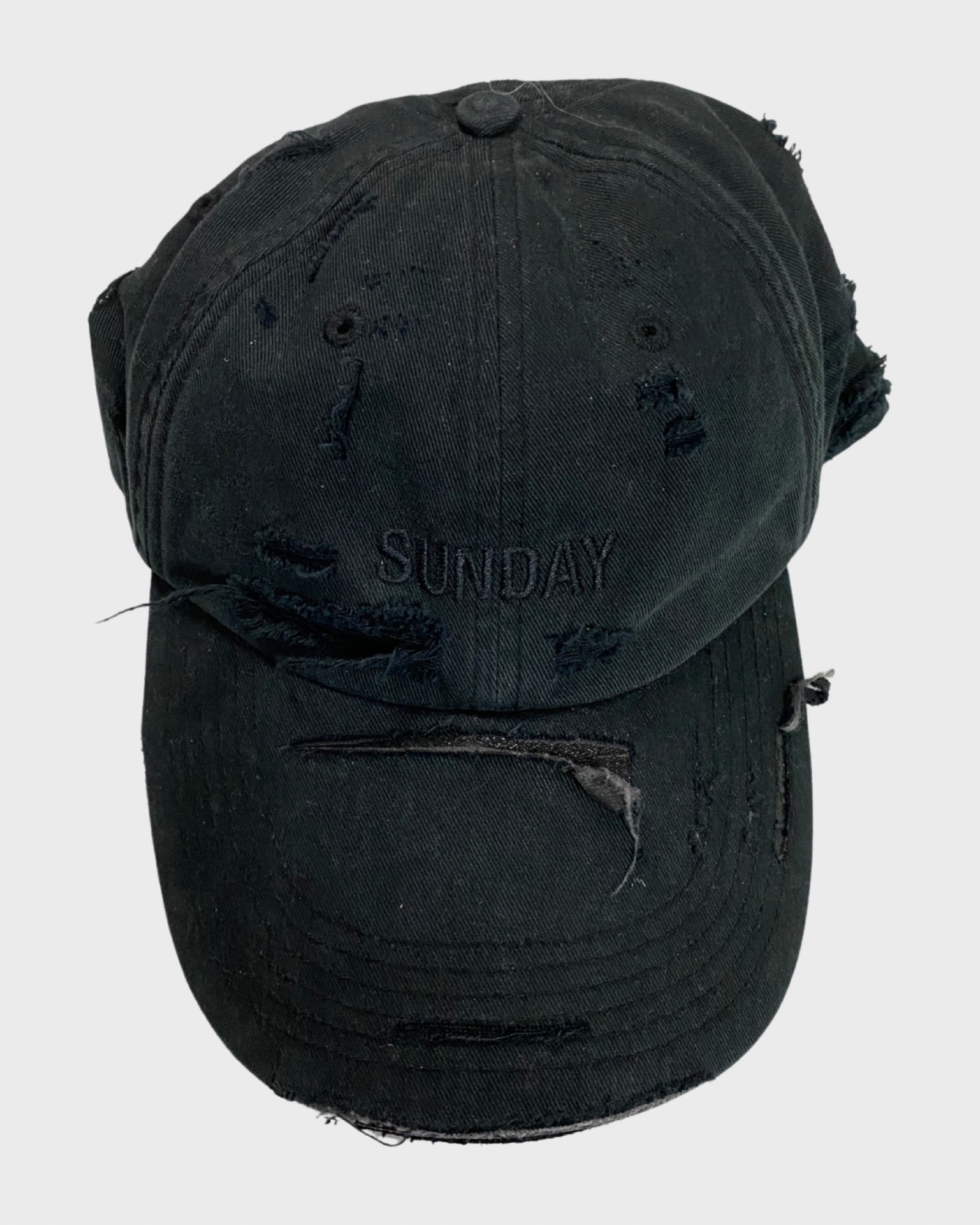 Vetements SS19 Sunday distressed cap SZ:OS – Bankofgrails