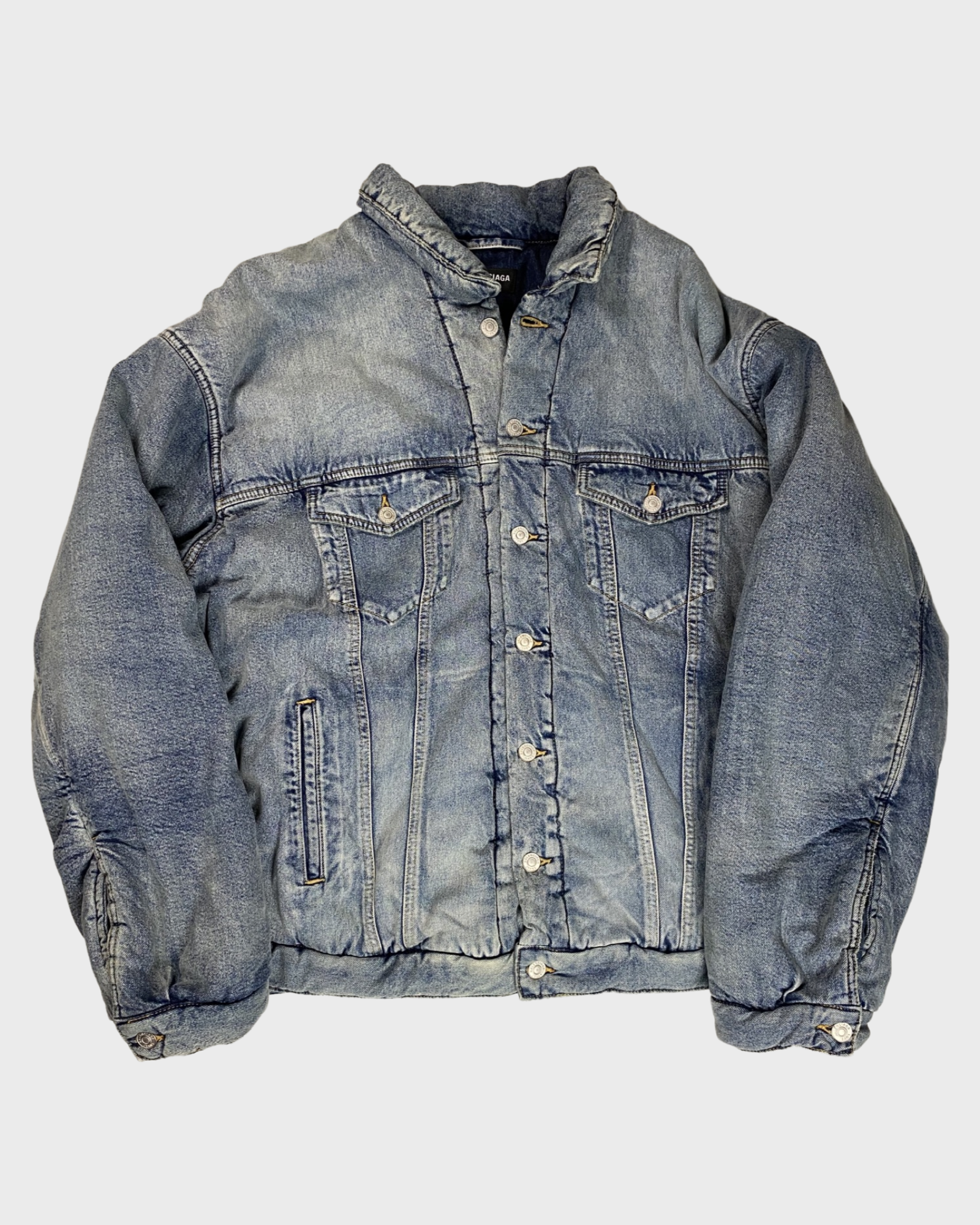 BALENCIAGA バレンシアガ Boa liner hooded denim jacket ボア
