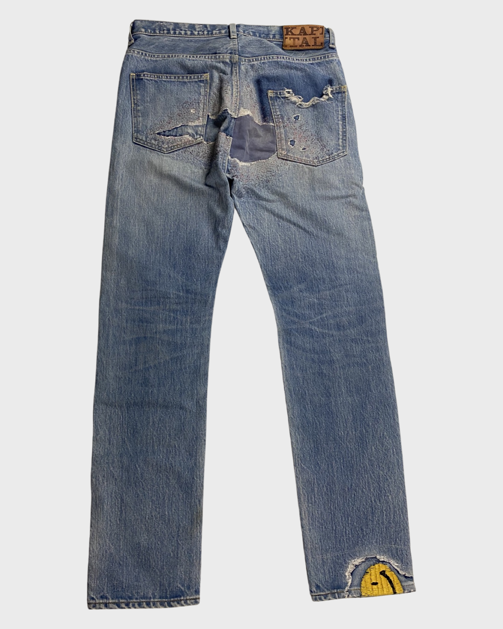 Kapital OG Shashiko Smiley Jeans SIZE:W34 – Bankofgrails