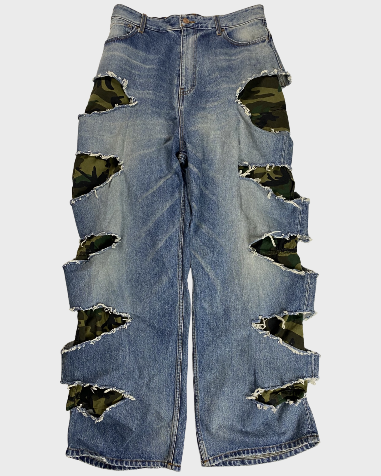 AW2022 BALENCIAGA PATCHED BAGGY JEANS - デニム/ジーンズ
