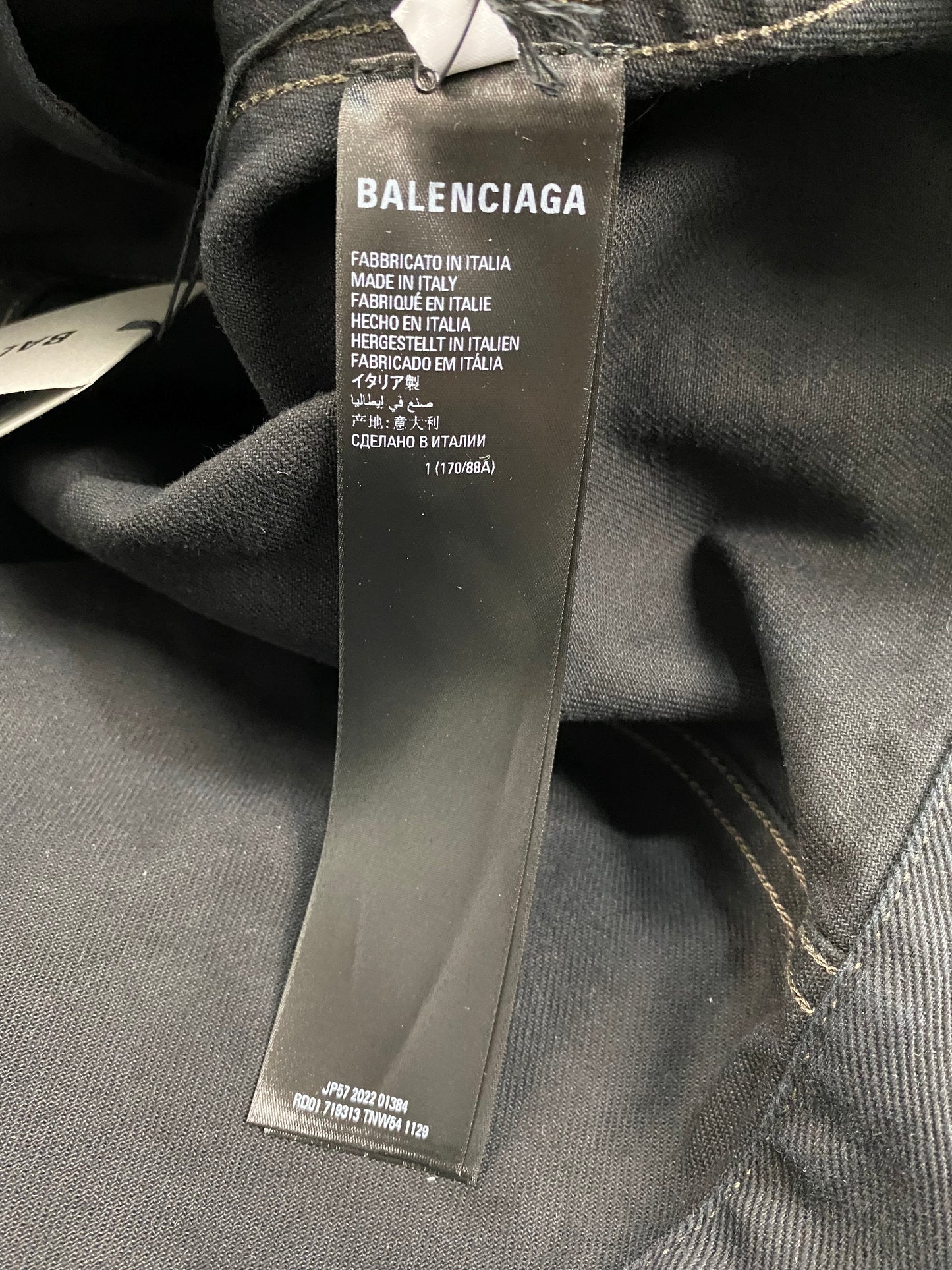 Balenciaga 360°snowstorm show AW22 denim hoodie in grey SZ:1