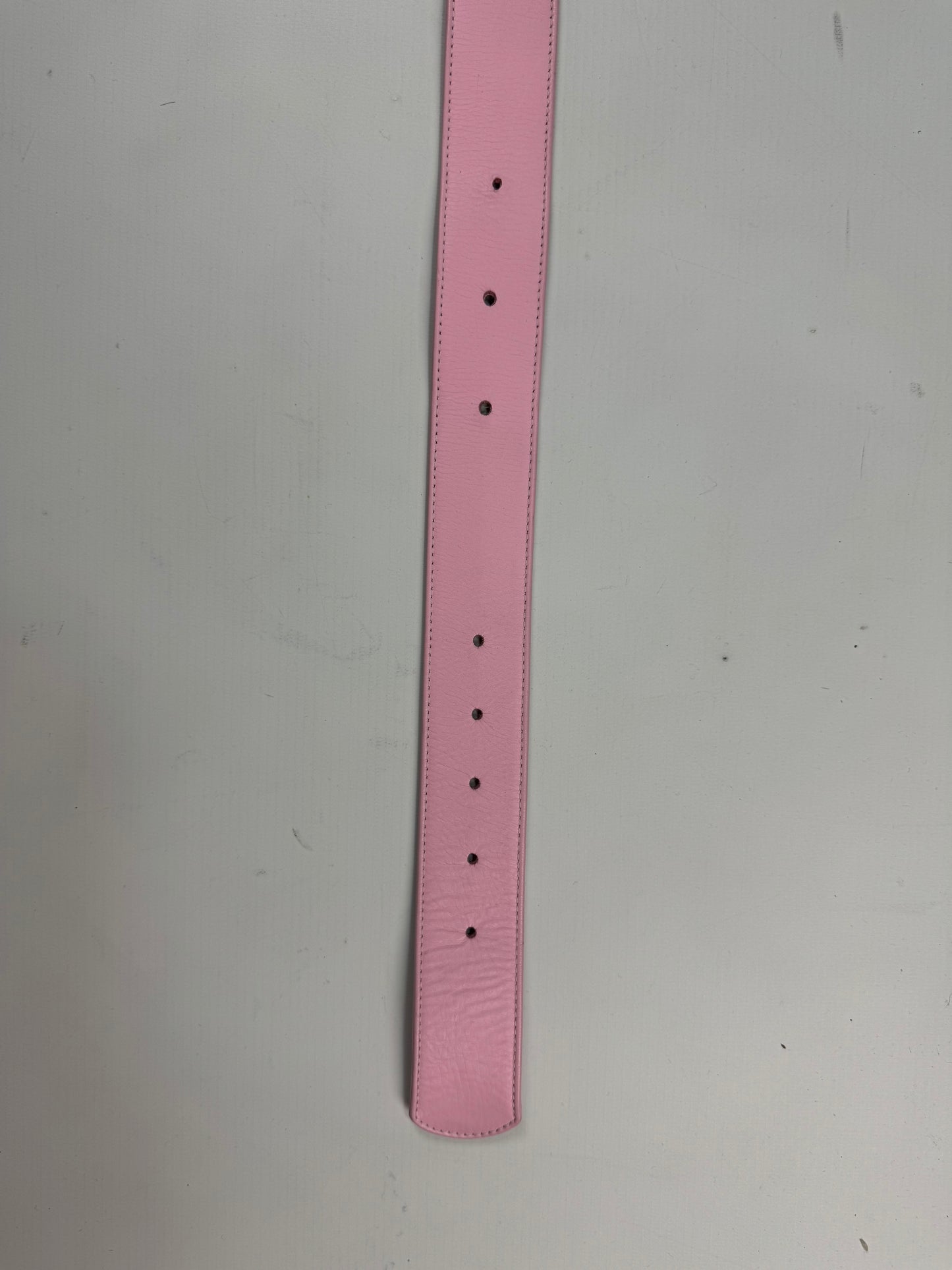 Chrome Hearts Gunslinger Belt in Pink super soft leather SZ:34