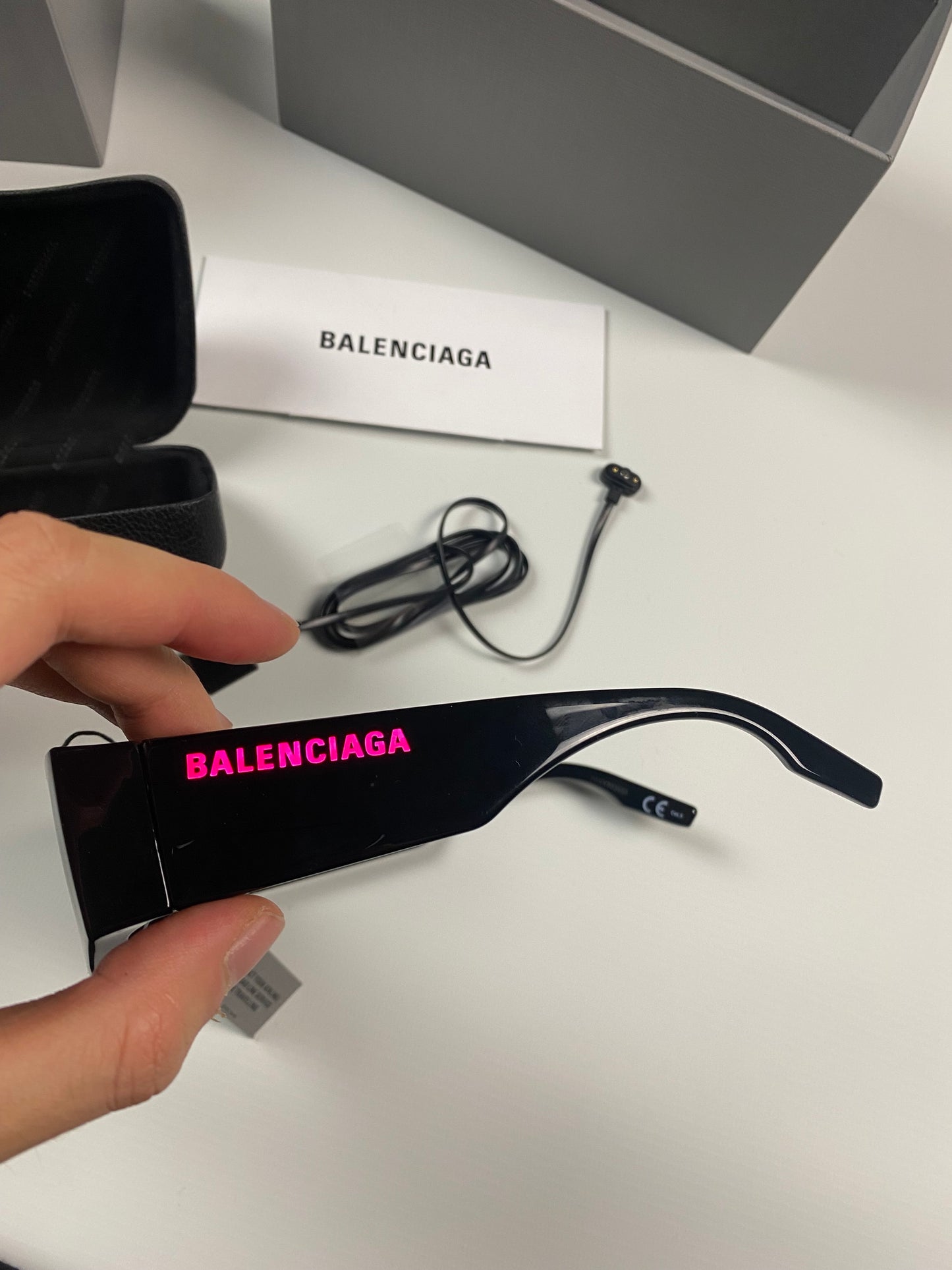 BALENCIAGA LED glasses SIZE:OS