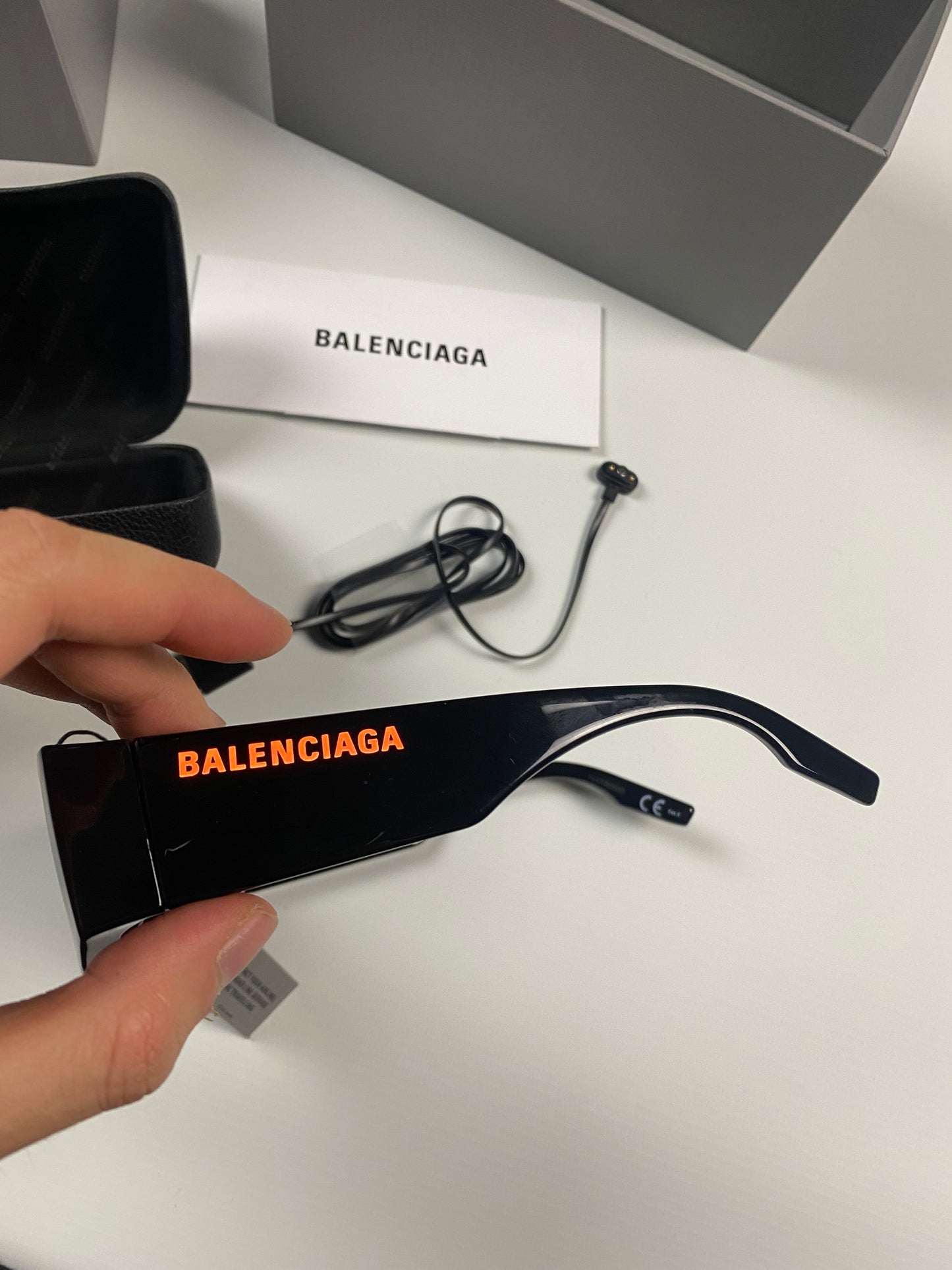 BALENCIAGA LED glasses SIZE:OS