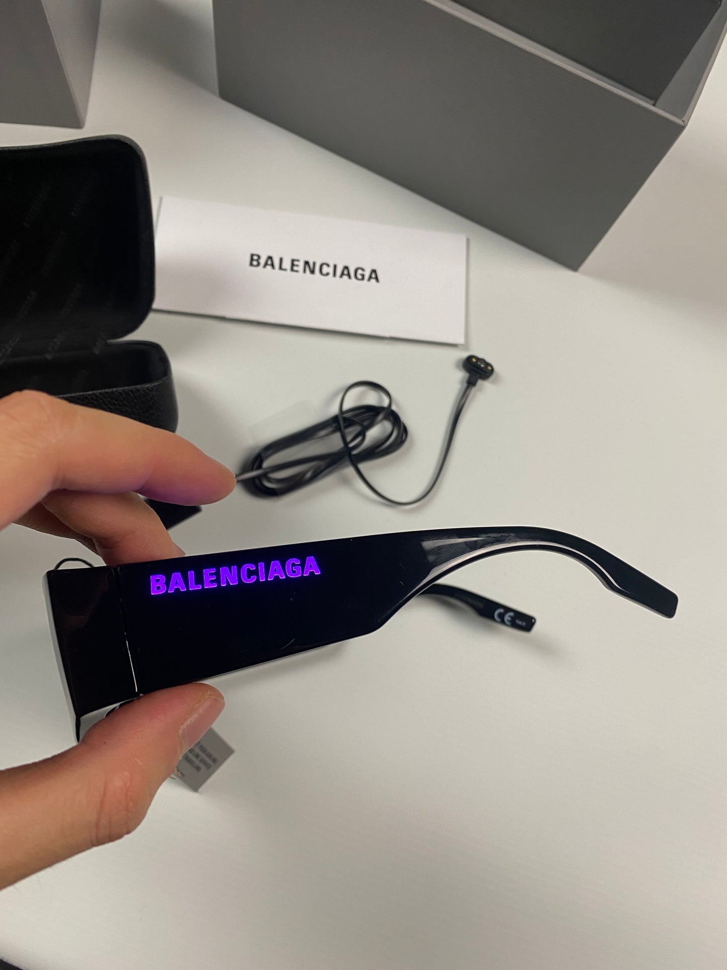 BALENCIAGA LED glasses SIZE:OS