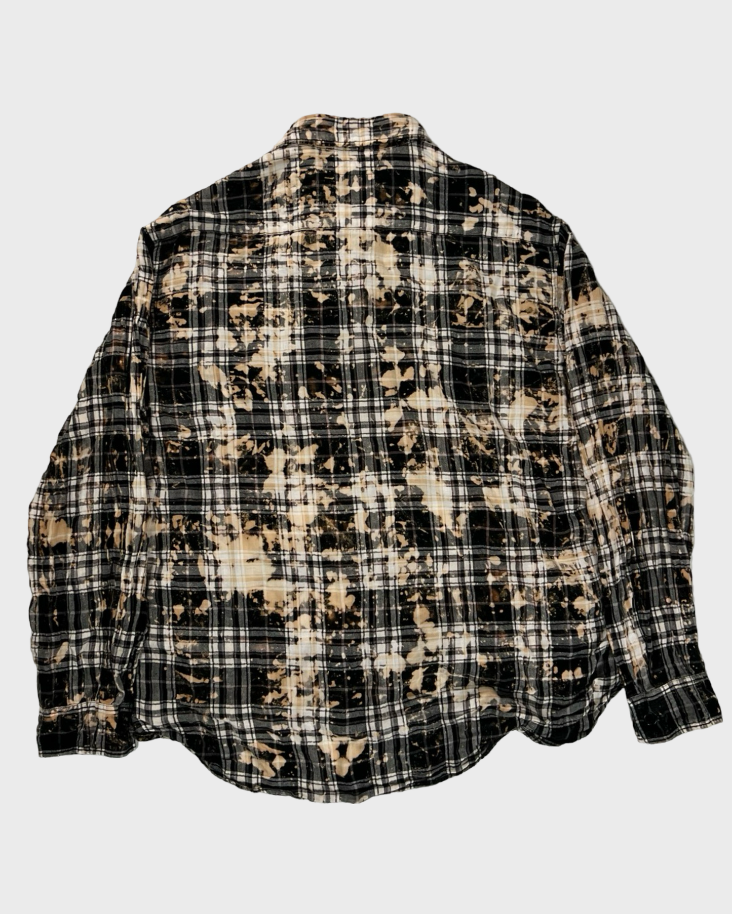 Saint Laurent Paris SS16 bleached checkered flannel SZ:L