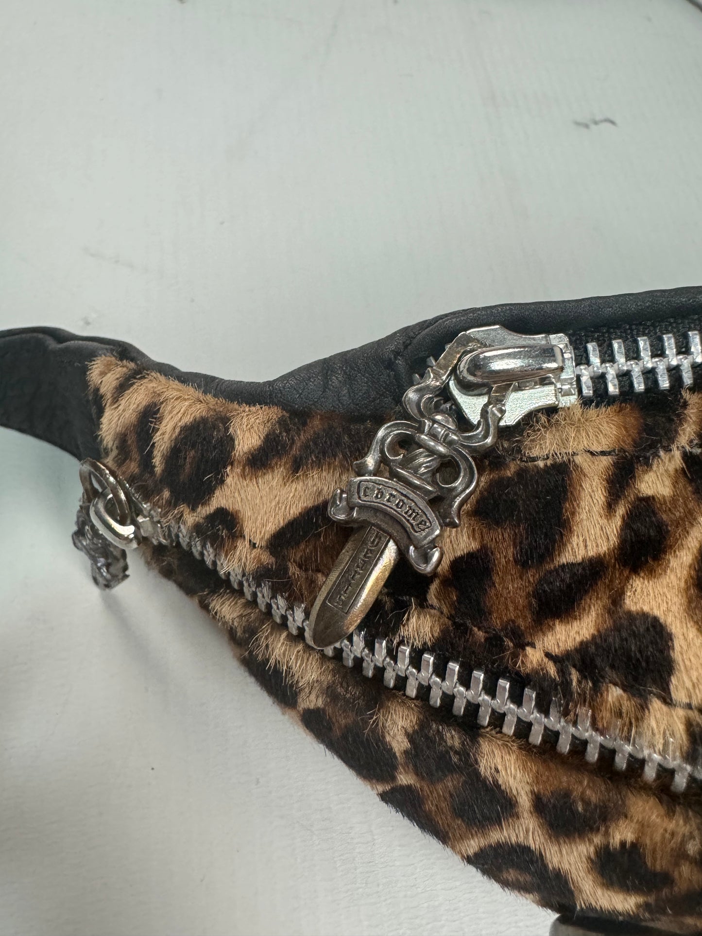 Chrome Hearts VIP Leopard pattern ponyhair snat bag SZ:OS