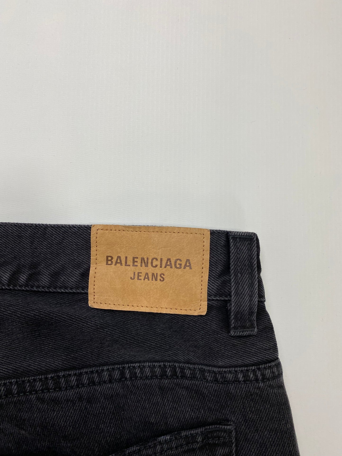 Balenciaga FALL22 lost Tape black flared runway jeans SZ:S