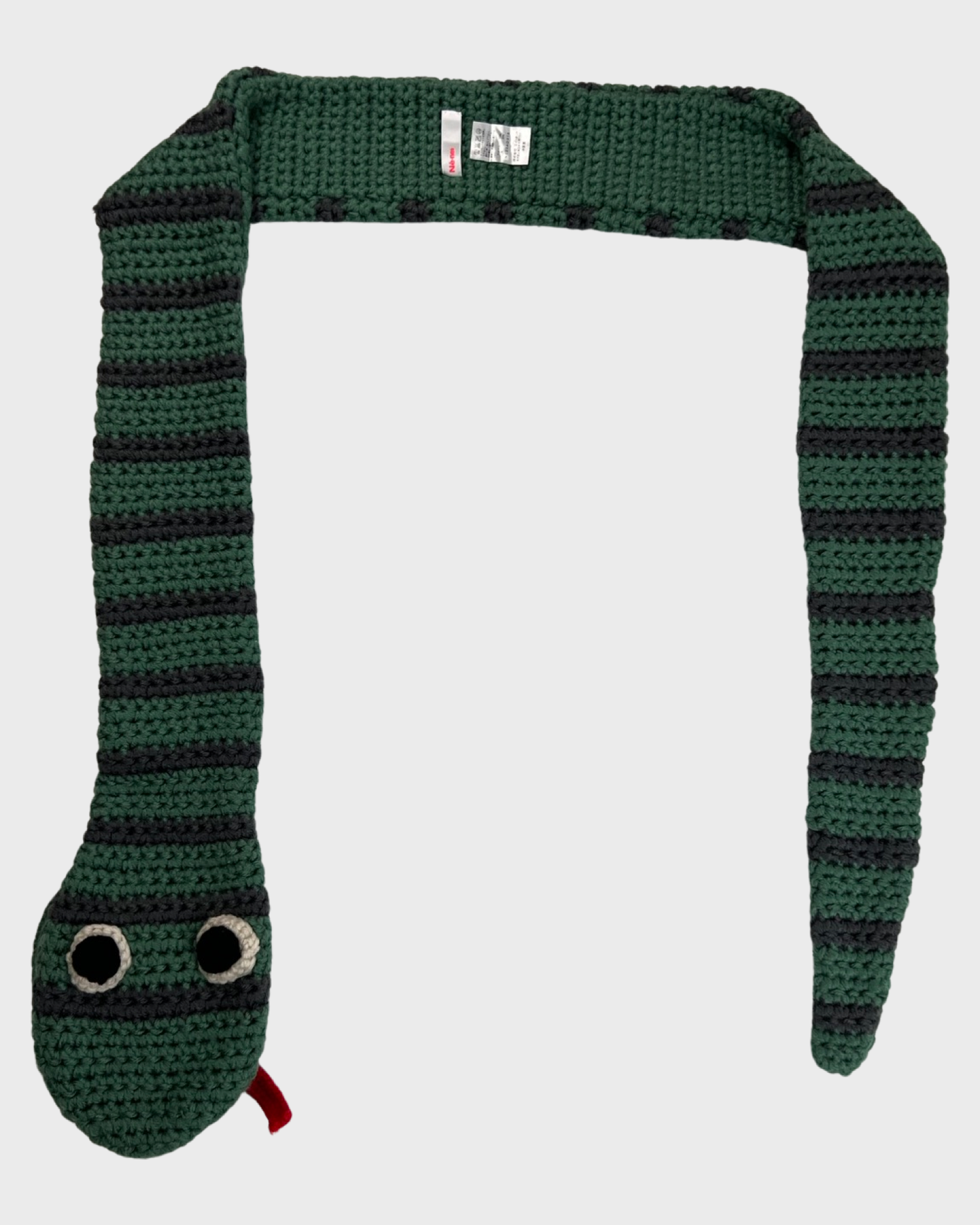 Ne-net Issey MIYAKE Snake knitted Scarf SZ:OS