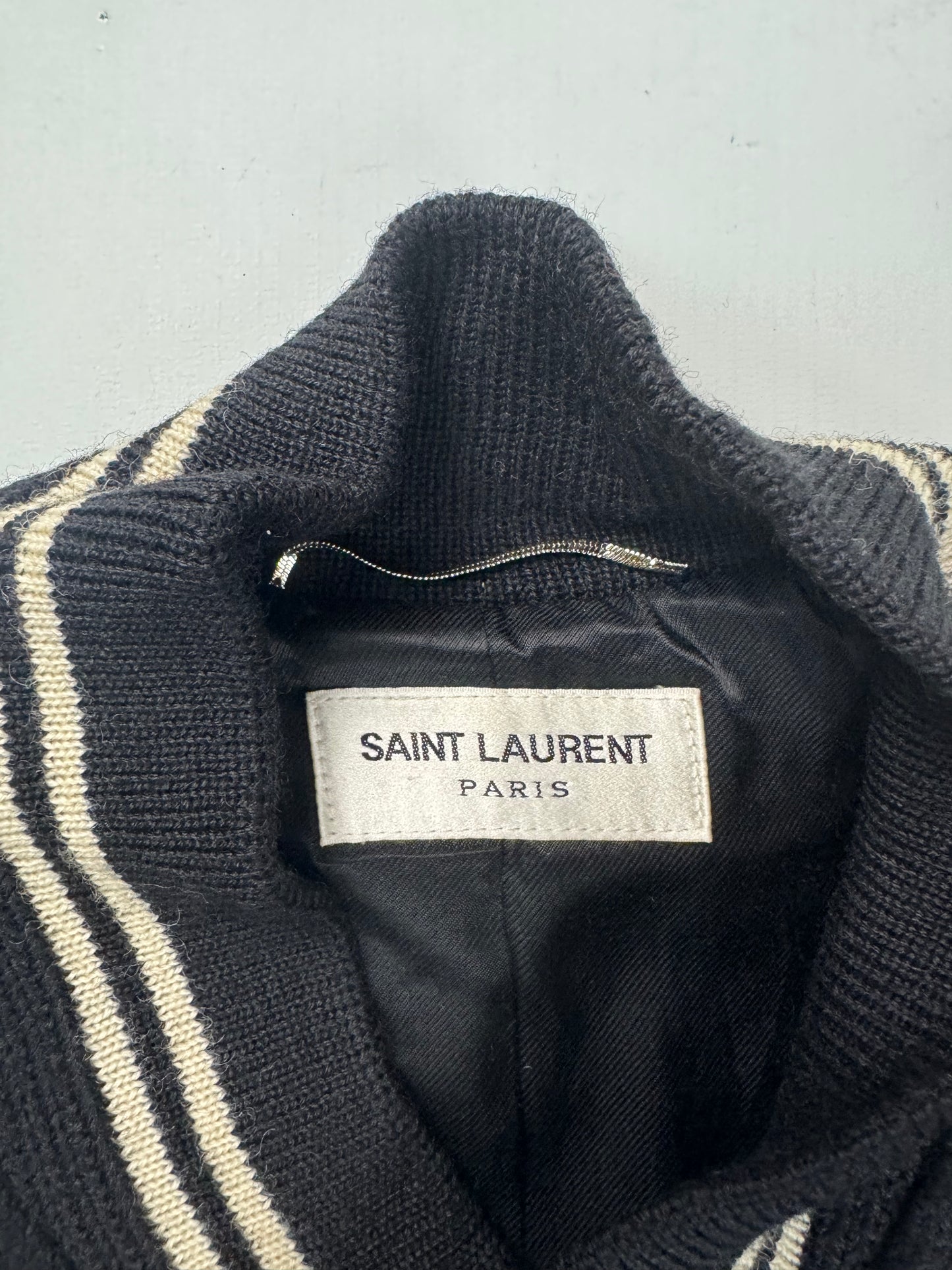 Saint Laurent Paris SS16 Teddy Jacket black SZ:52