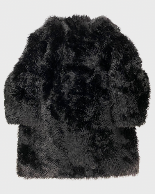 Balenciaga faux fur coat black SZ:34