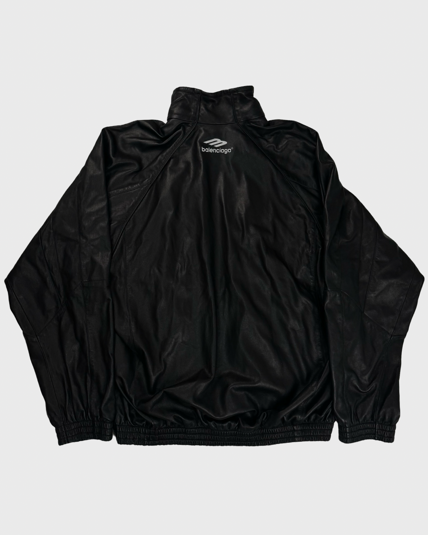 Balenciaga SUPer soft lamb leather 3B logo trackjacket SZ:2