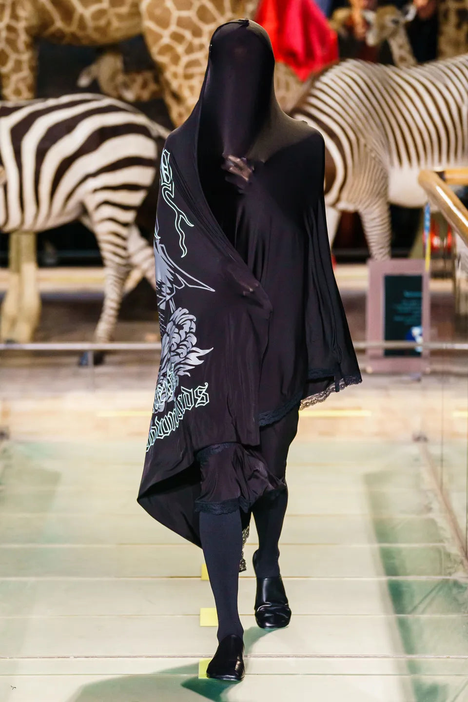 Vetements AW19 runway The Pirate Bay Burkha Icognito Dress SZ:M