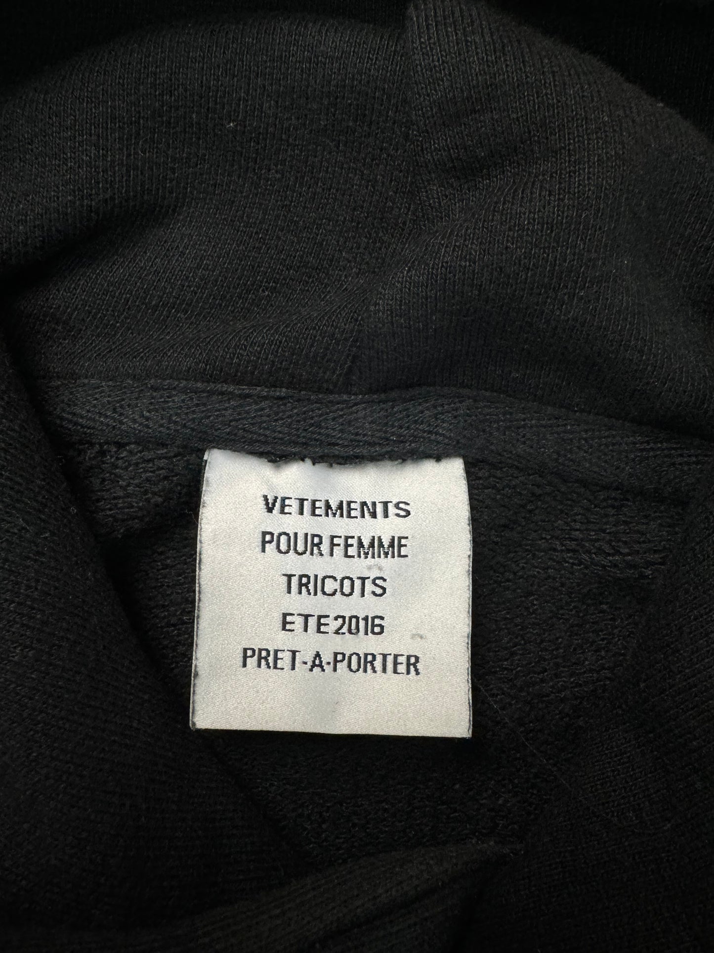 Vetements SS16 1/50 ZEMFIRA hoodie SZ:M