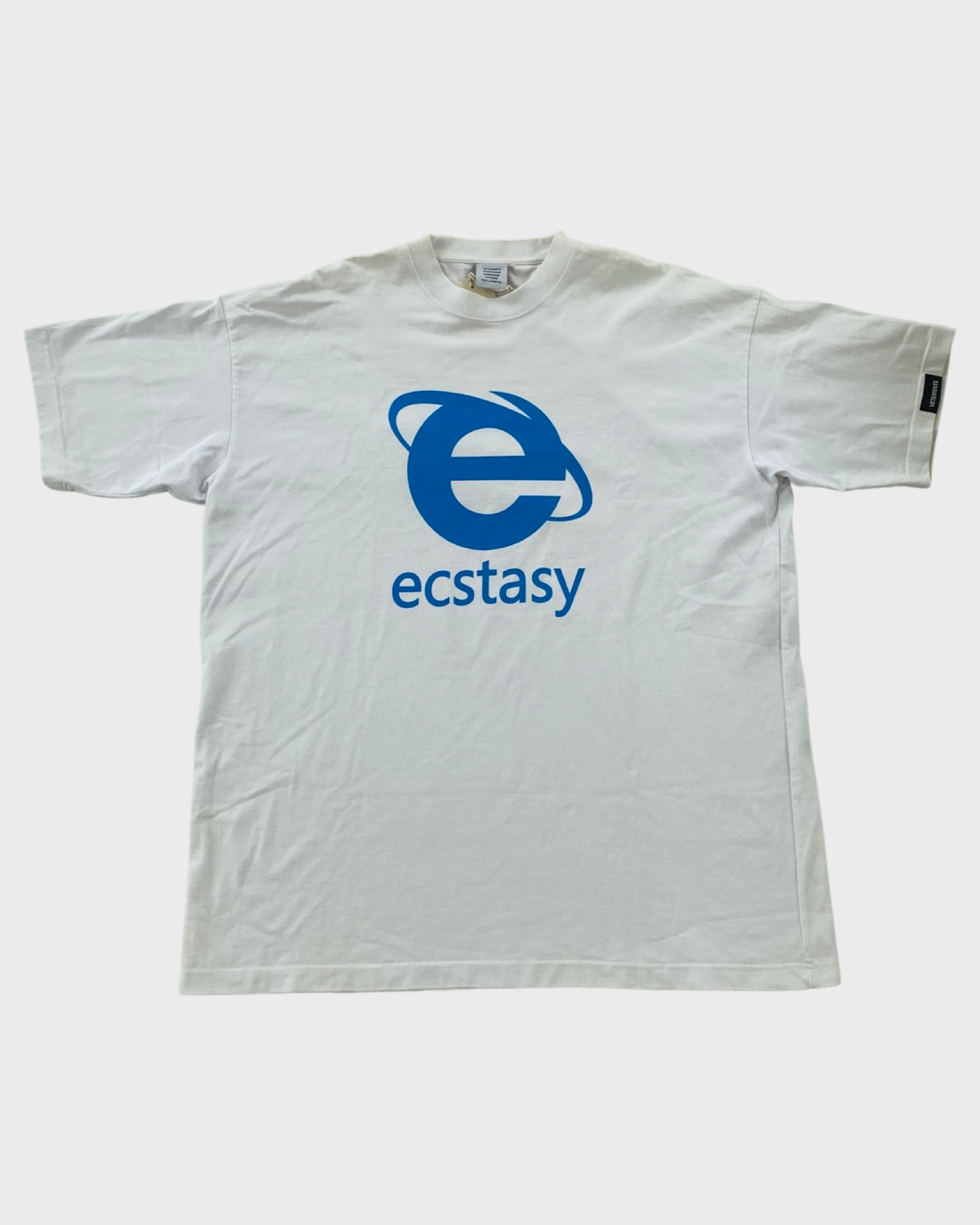 Vetements SS20 runway internet explorer ecstasy T-Shirt SZ:S