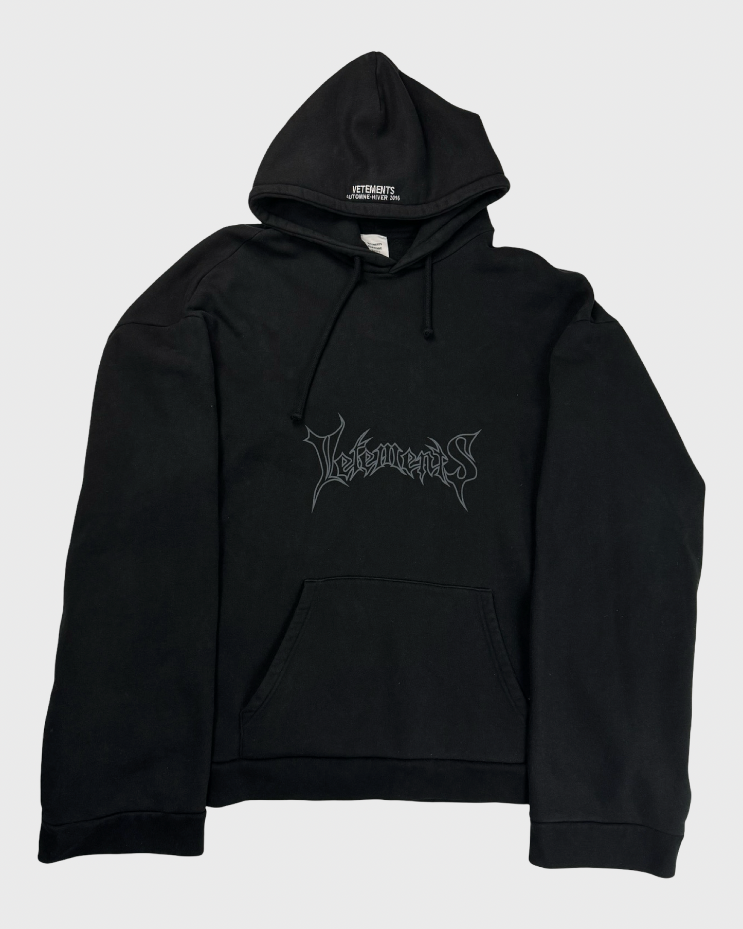 Vetements AW15 OG METAL HOODIE SZ:L