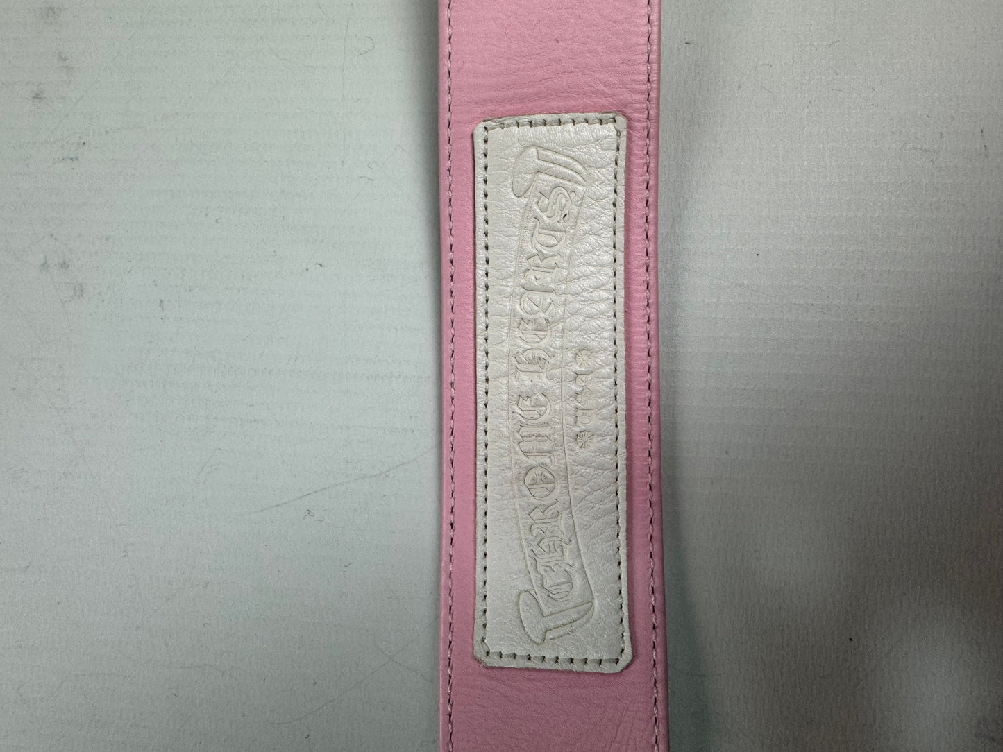 Chrome Hearts Gunslinger Belt in Pink super soft leather SZ:34