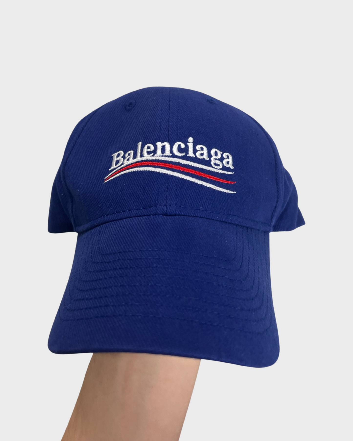 Balenciaga blue campaign cap SZ:L