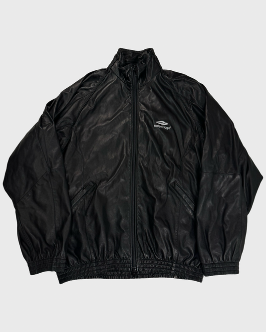 Balenciaga SUPer soft lamb leather 3B logo trackjacket SZ:2