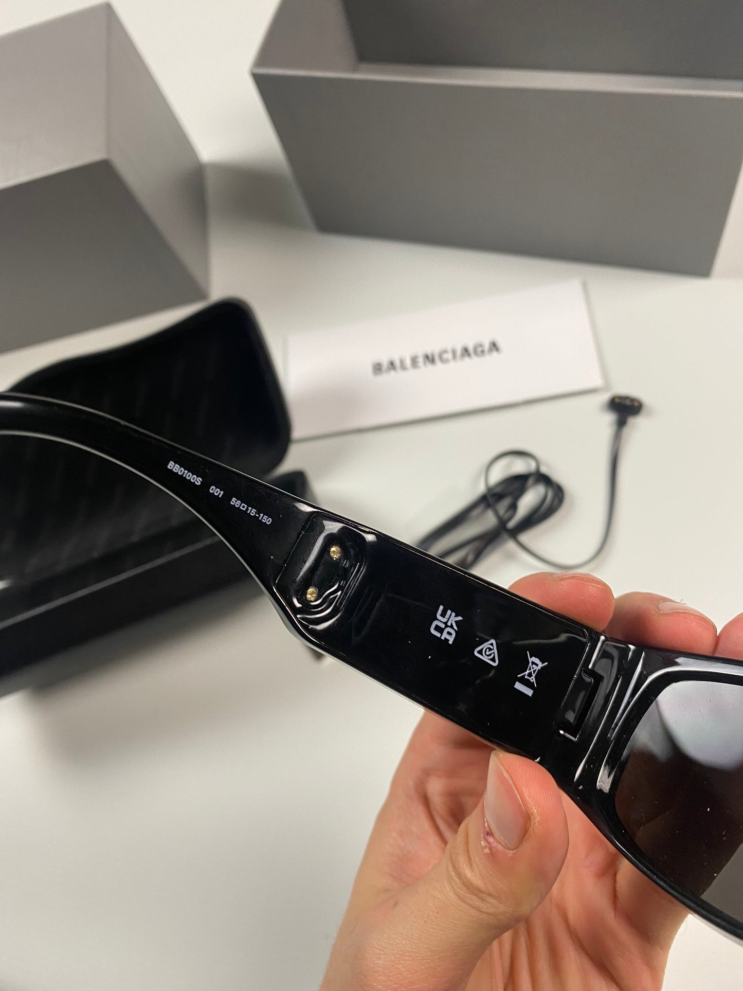 BALENCIAGA LED glasses SIZE:OS