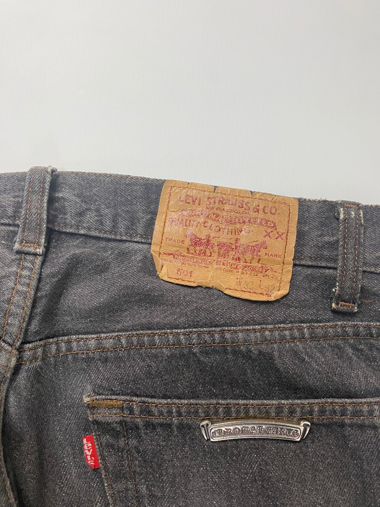 Chrome Hearts Vintage Levi's Jeans Black