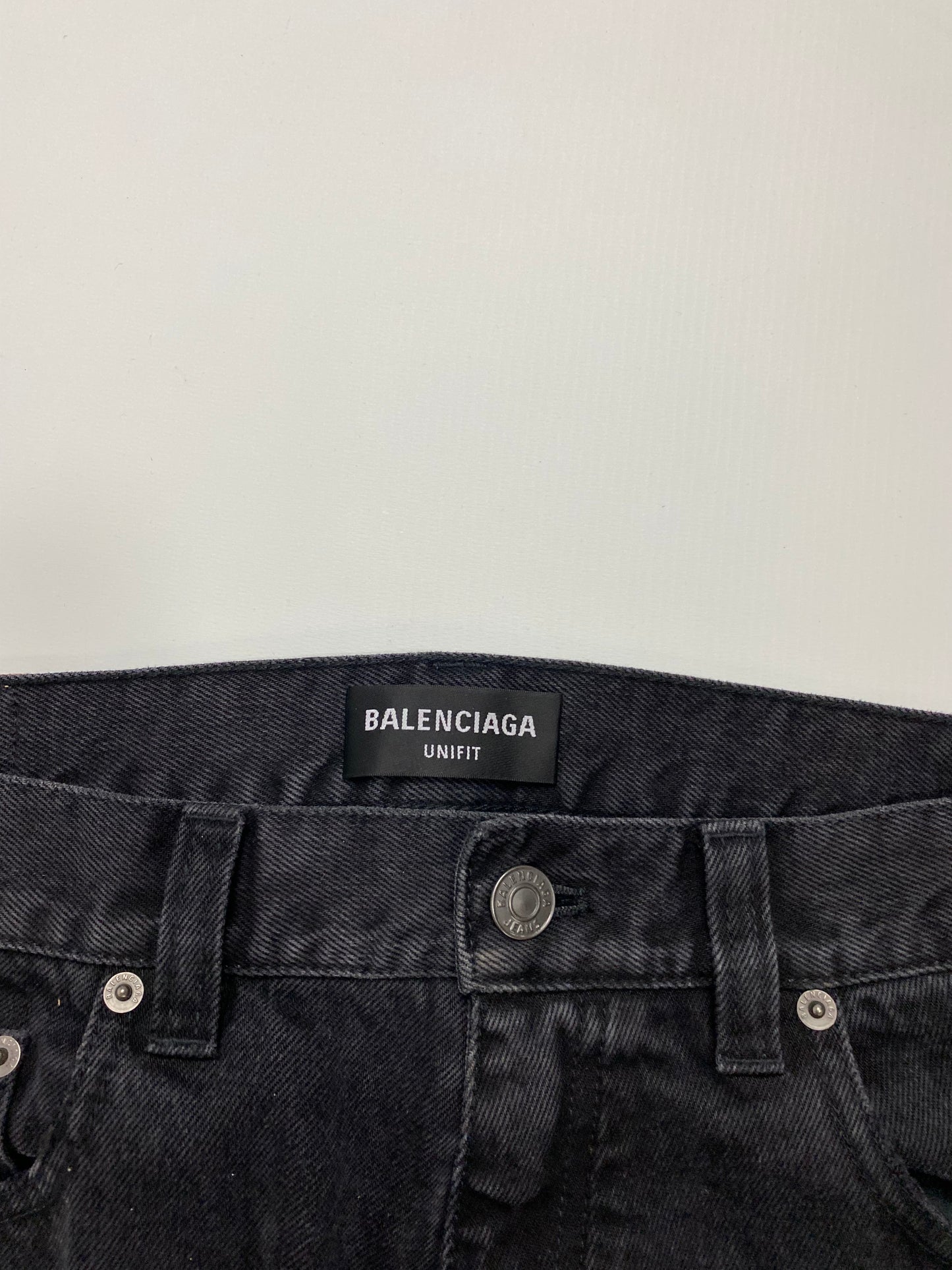 Balenciaga FALL22 lost Tape black flared runway jeans SZ:S